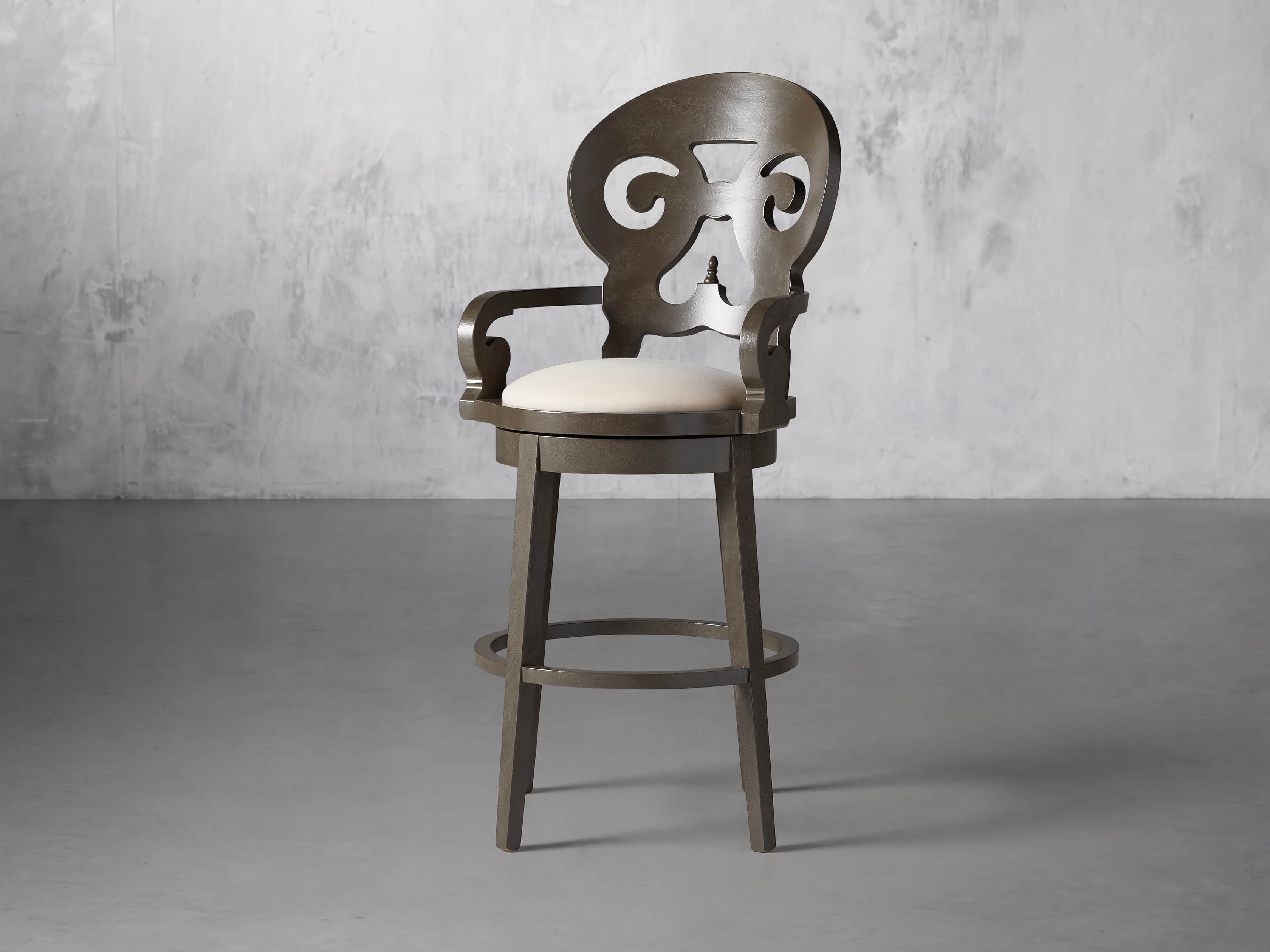 Jordan 24" Barstool with Upholstered Seat, slide 3 of 9
