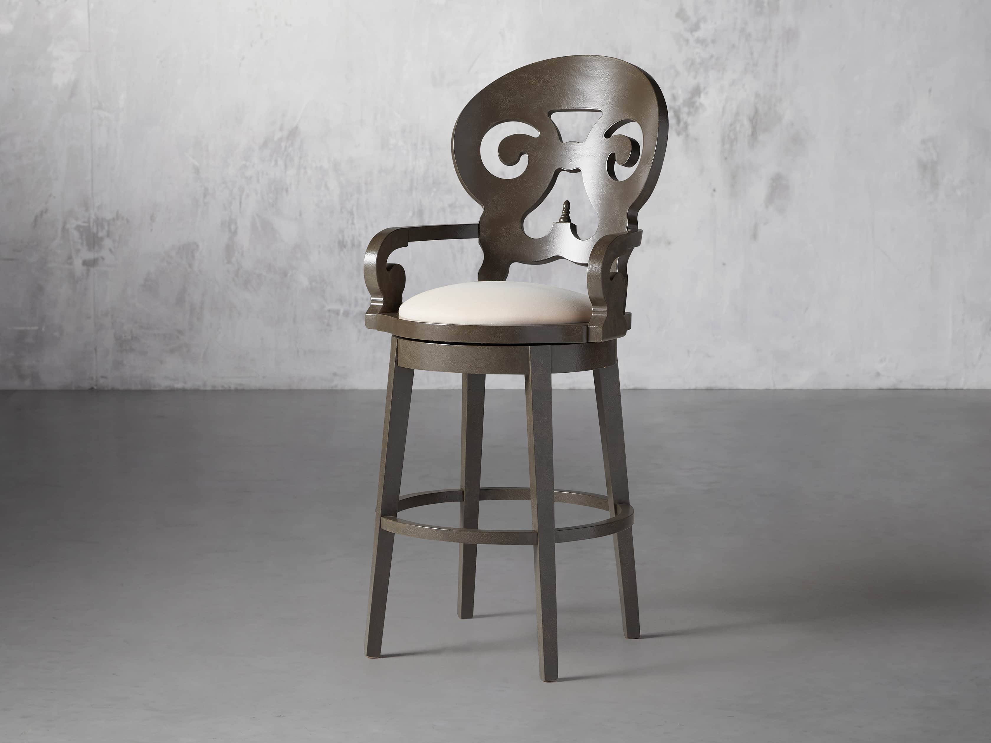 Jordan 24" Barstool with Upholstered Seat, slide 4 of 9