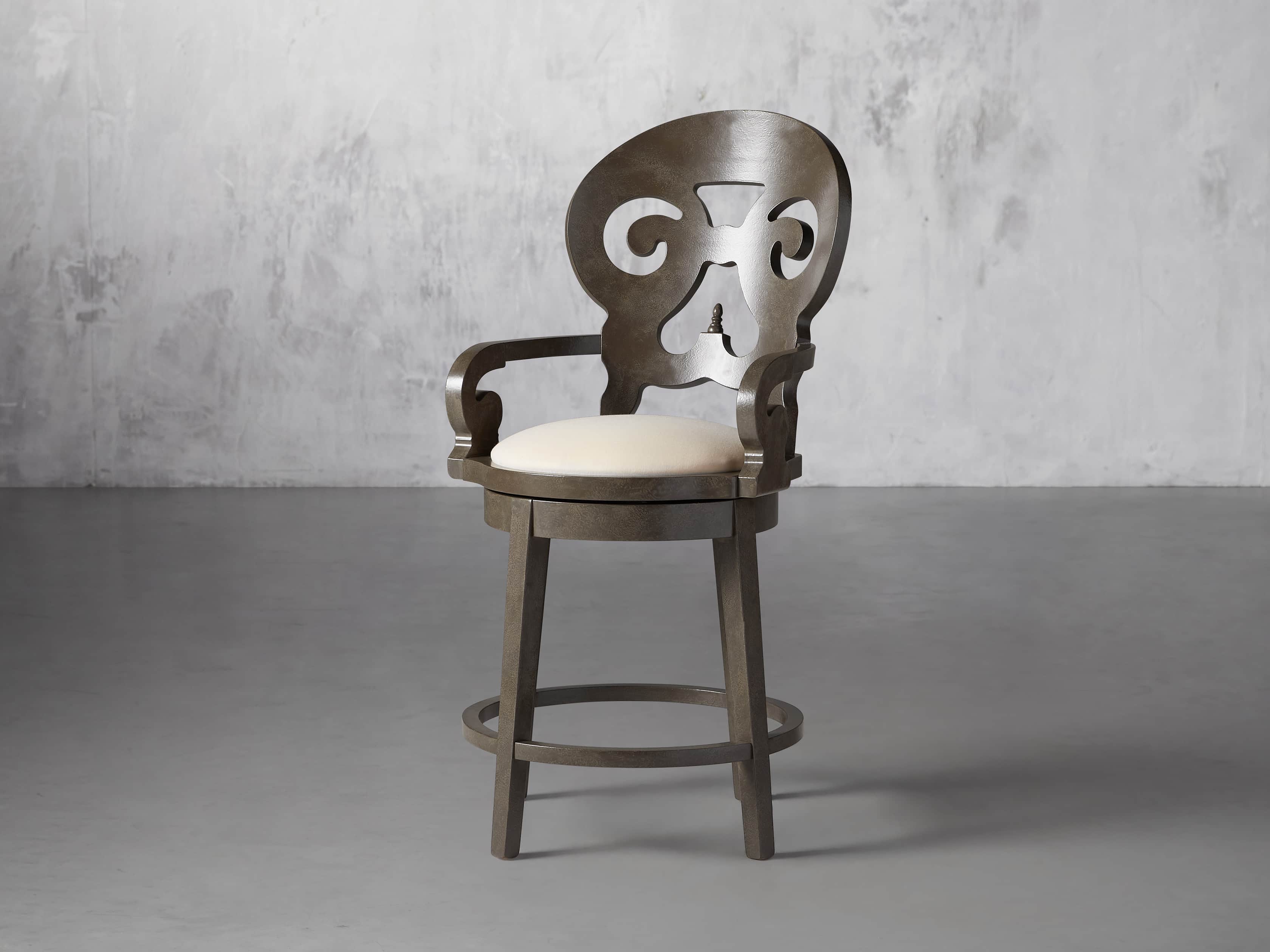 Jordan 24" Counter Stool with Upholstered Seat, slide 3 of 9
