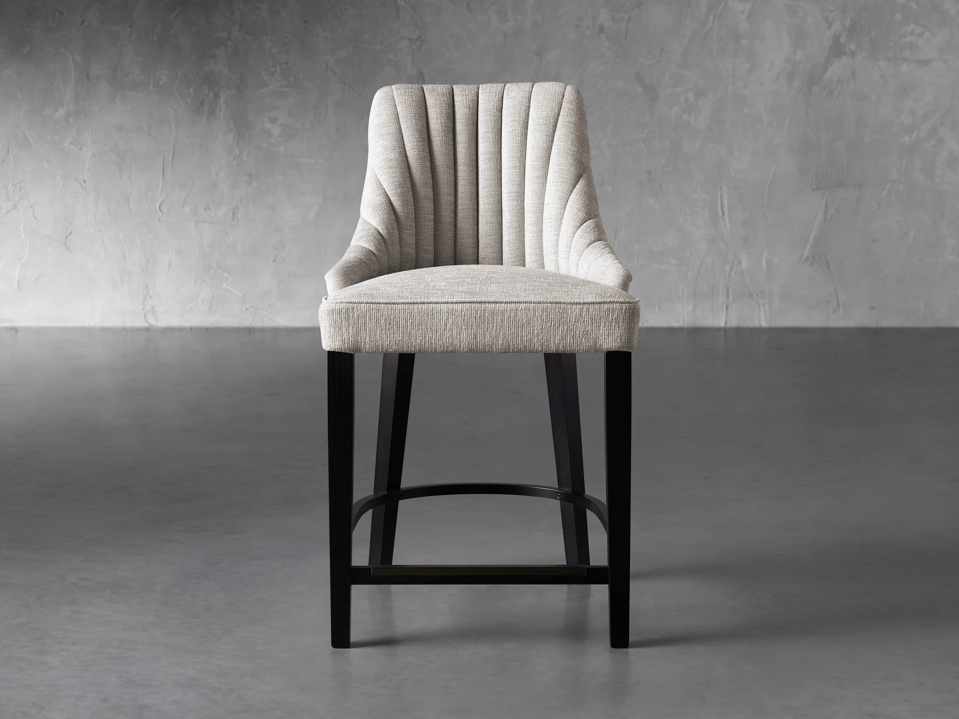 Elisa 24" Channel Counter Stool in Magellano Taupe, slide 1 of 7