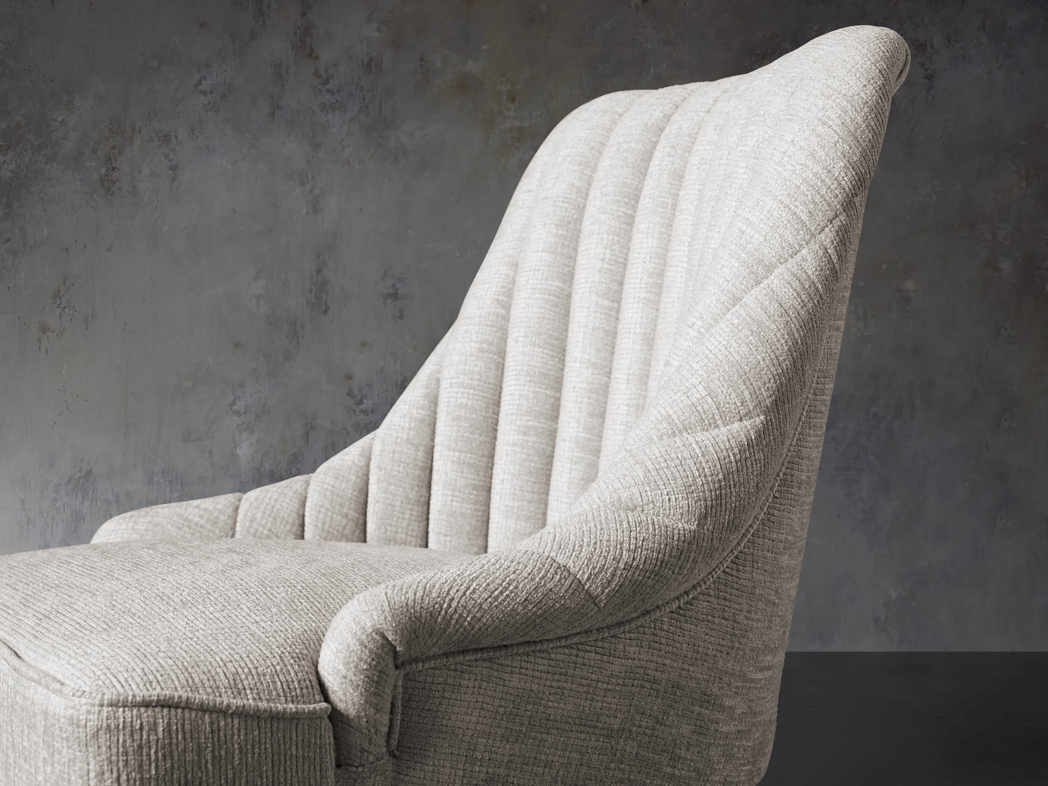 Elisa 24" Channel Counter Stool in Magellano Taupe, slide 5 of 7