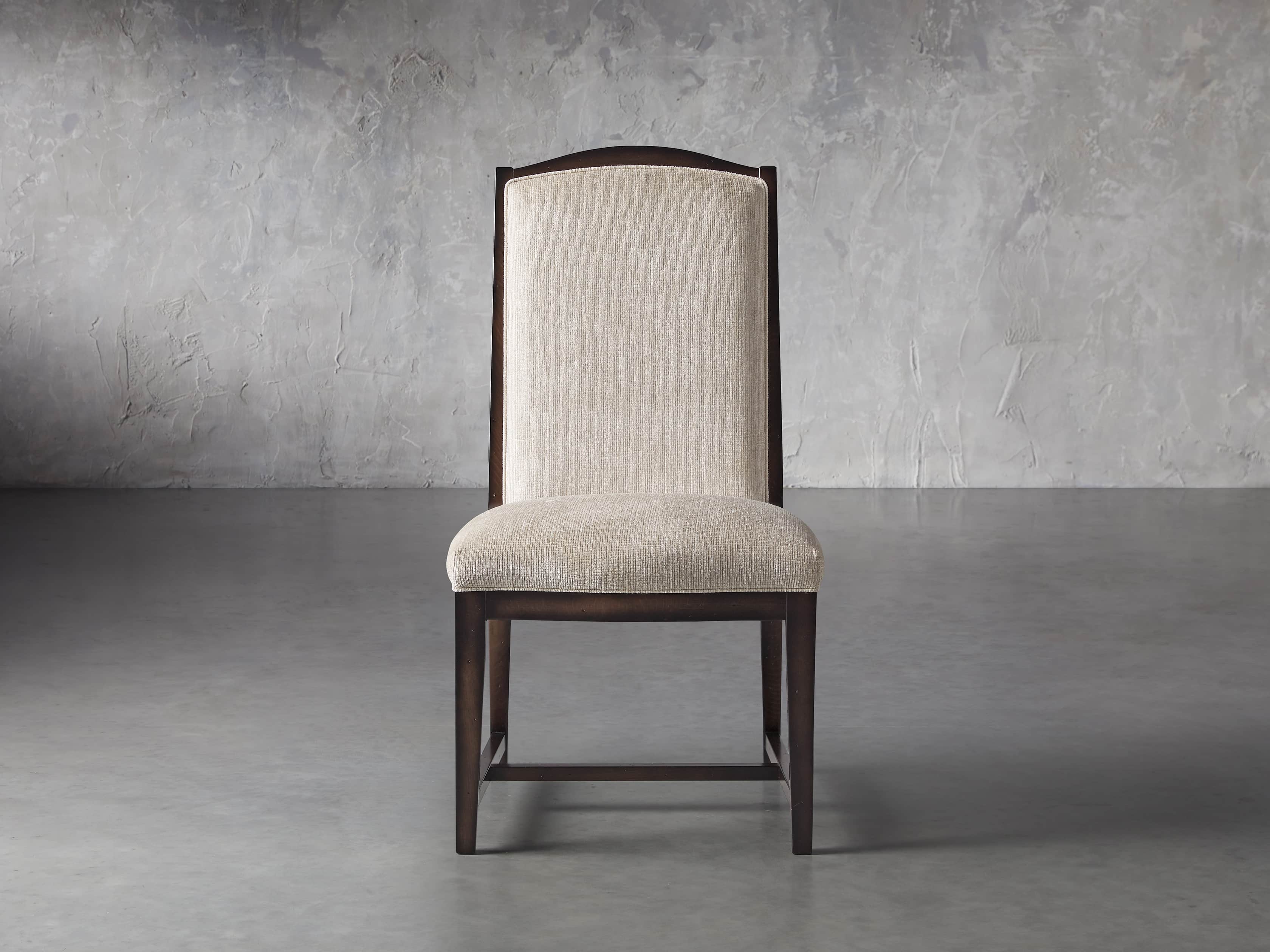 Isabella 27" Dining Side Chair in Taupe and Noceto, slide 2 of 8