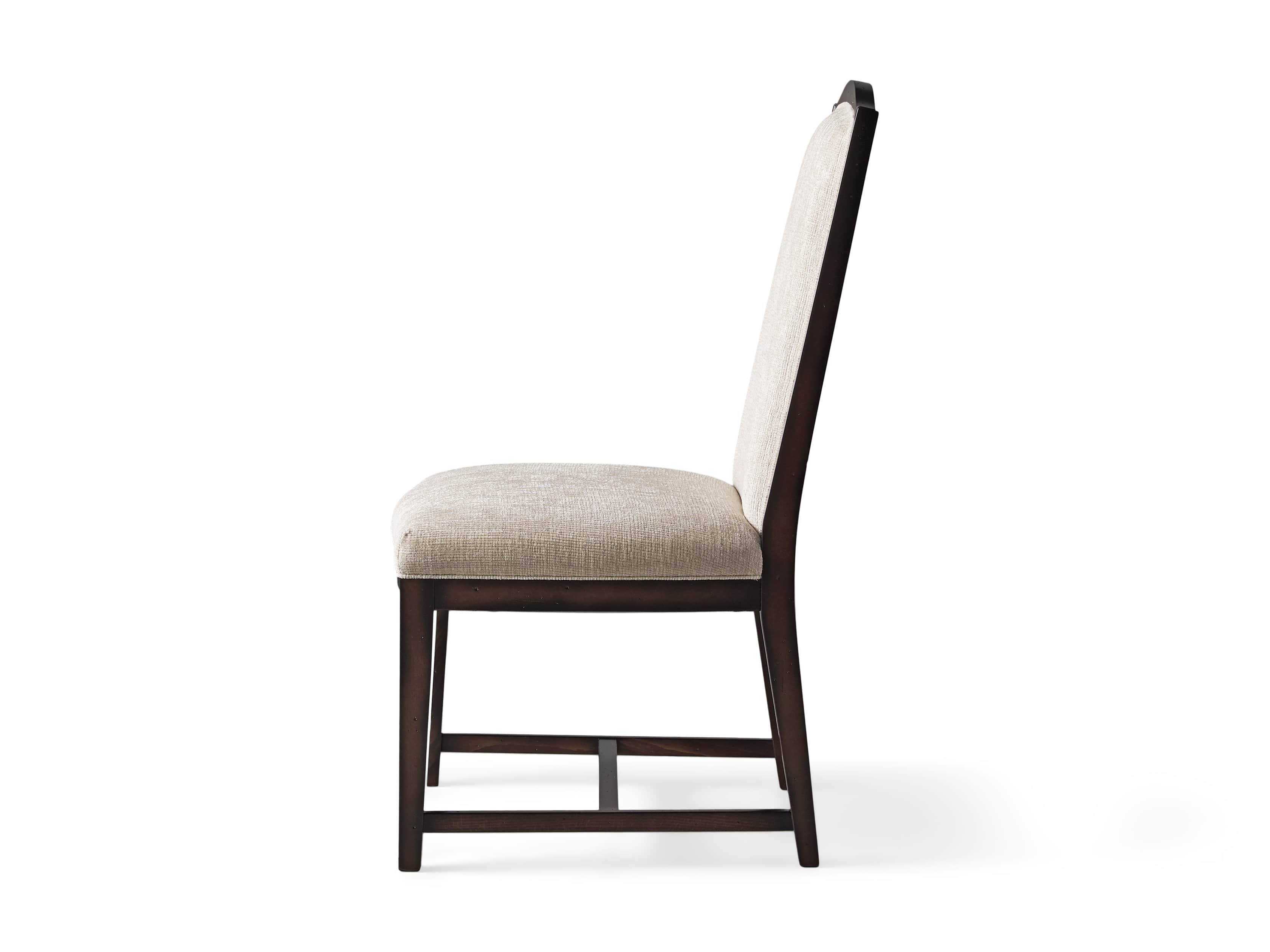 Isabella 27" Dining Side Chair in Taupe and Noceto, slide 8 of 8