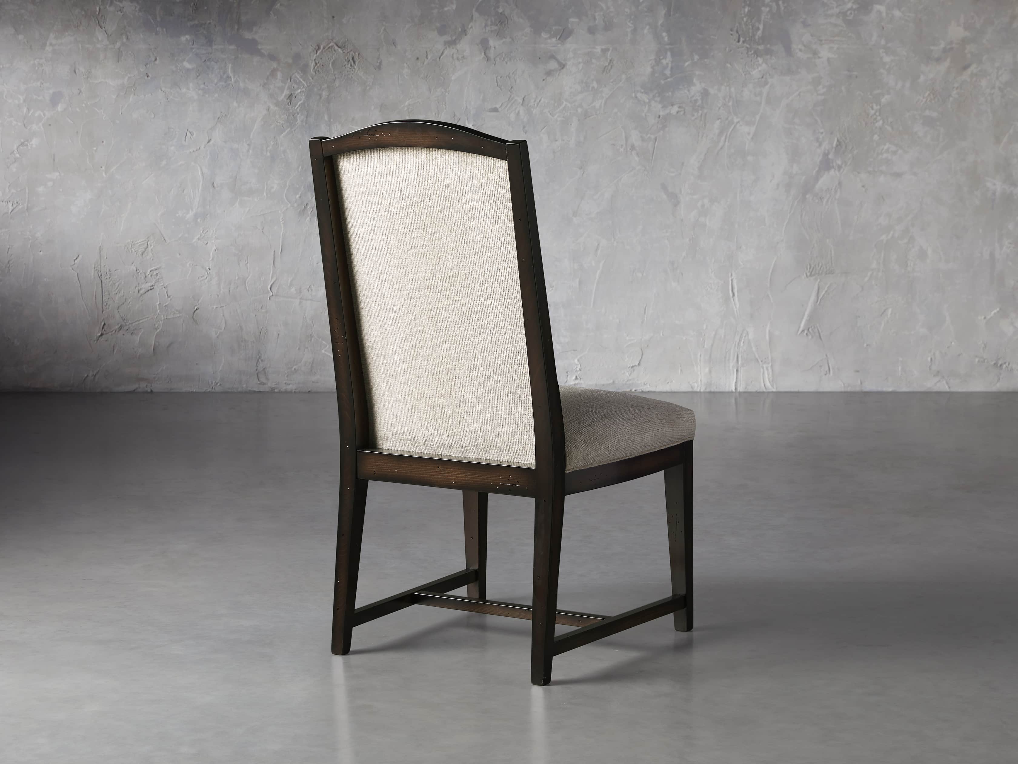 Isabella 27" Dining Side Chair in Taupe and Noceto, slide 5 of 8