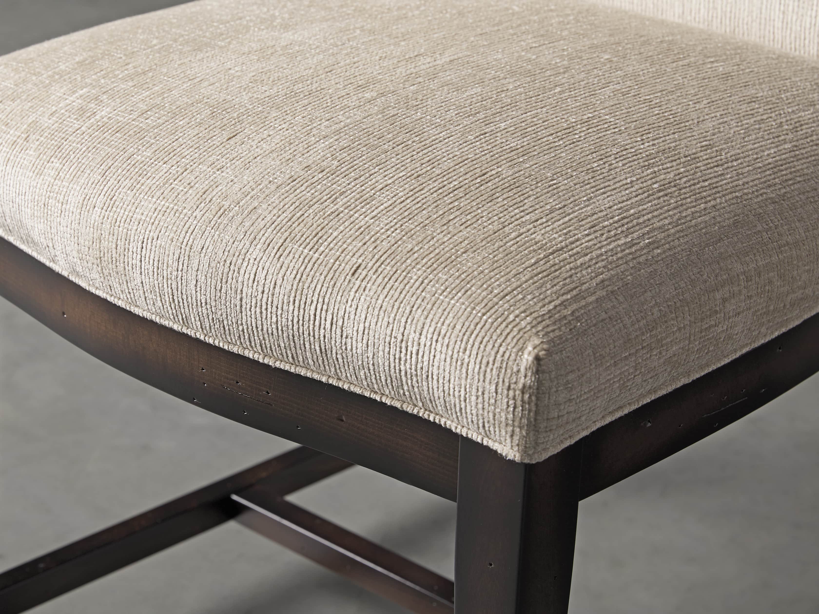 Isabella 27" Dining Side Chair in Taupe and Noceto, slide 6 of 8
