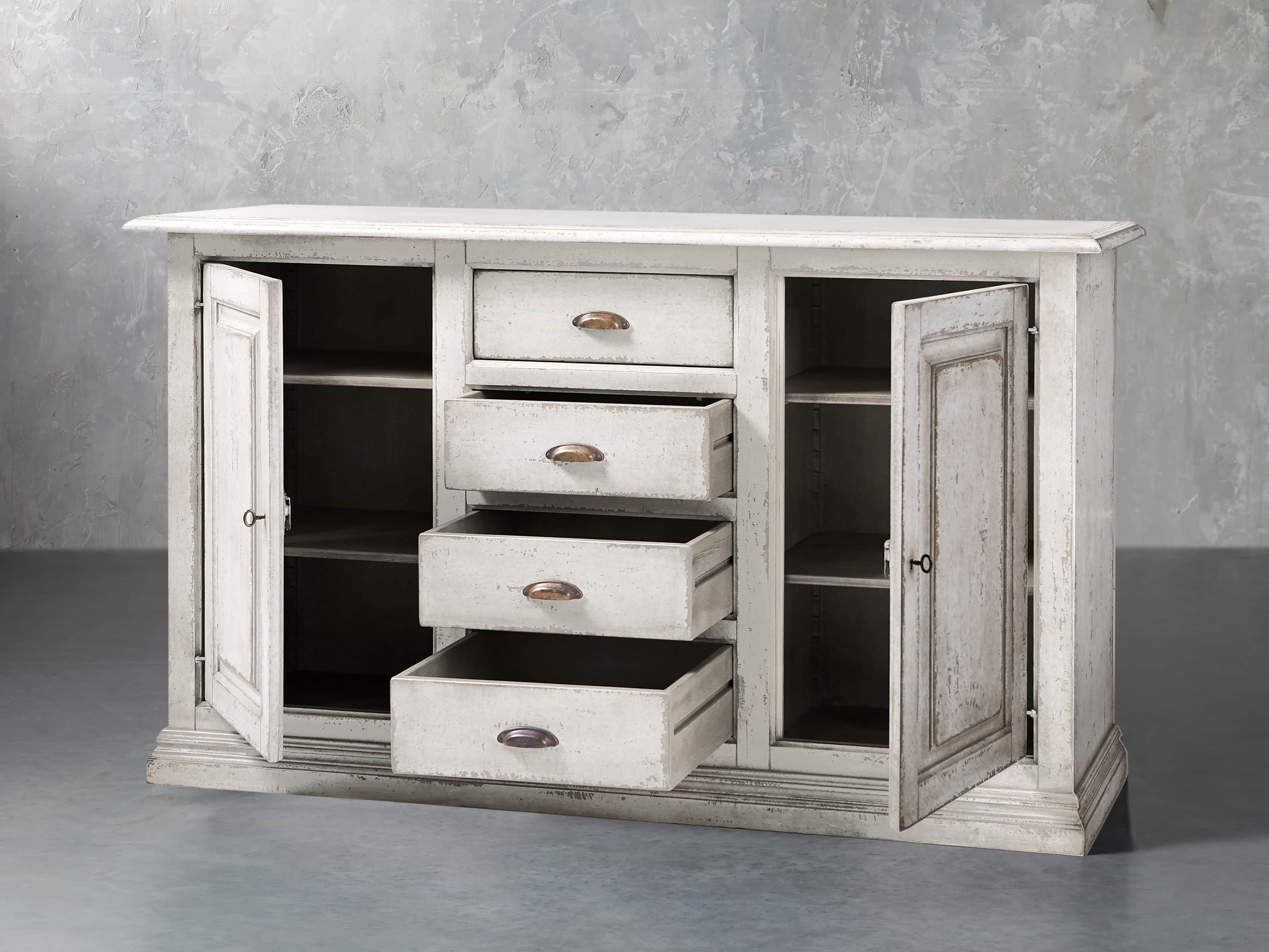 Arturo 74" Bell'Arte Buffet in Bianco, slide 4 of 7