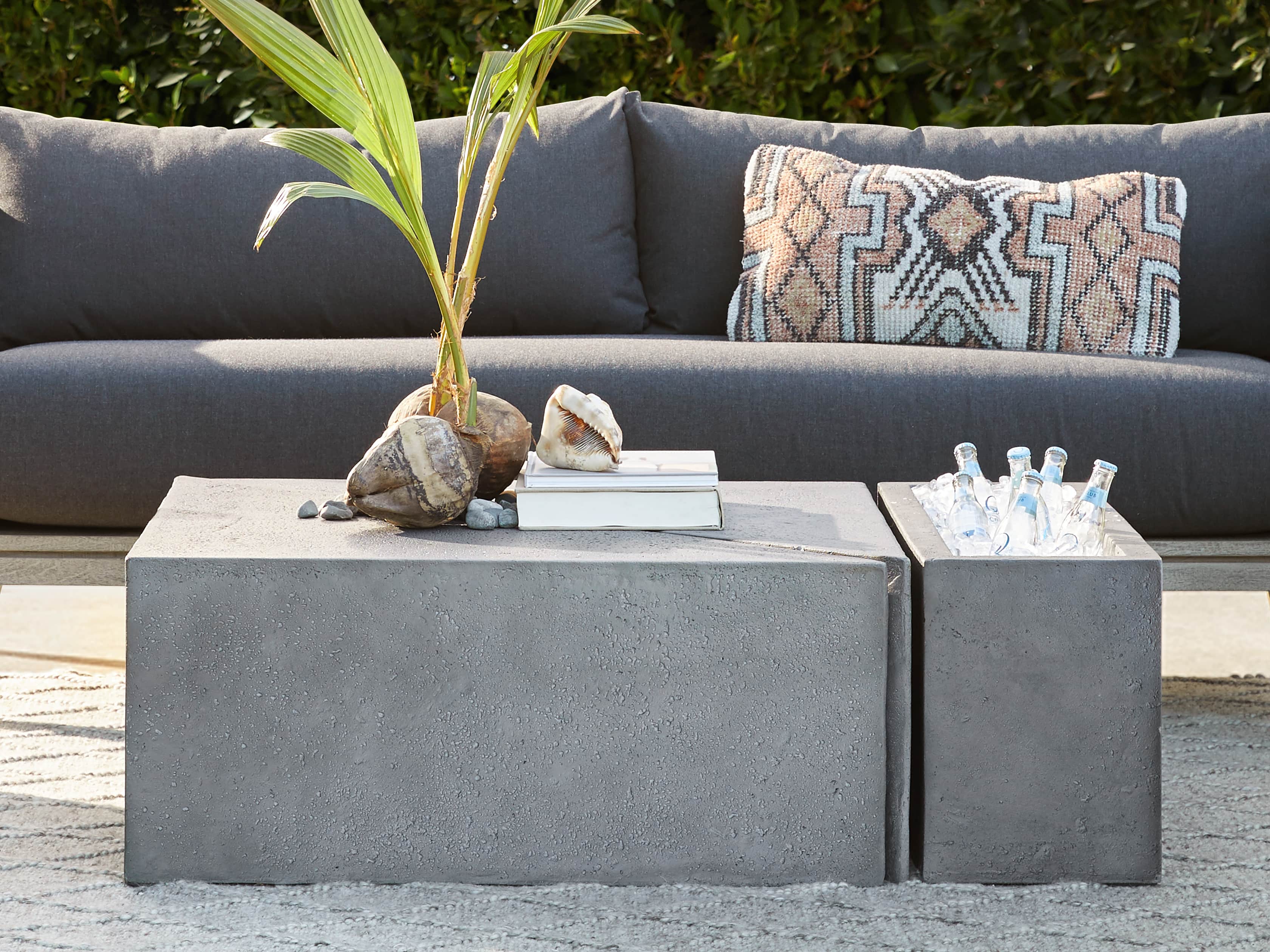 Pacifica Outdoor Two Piece Coffee Table, slide 4 of 5