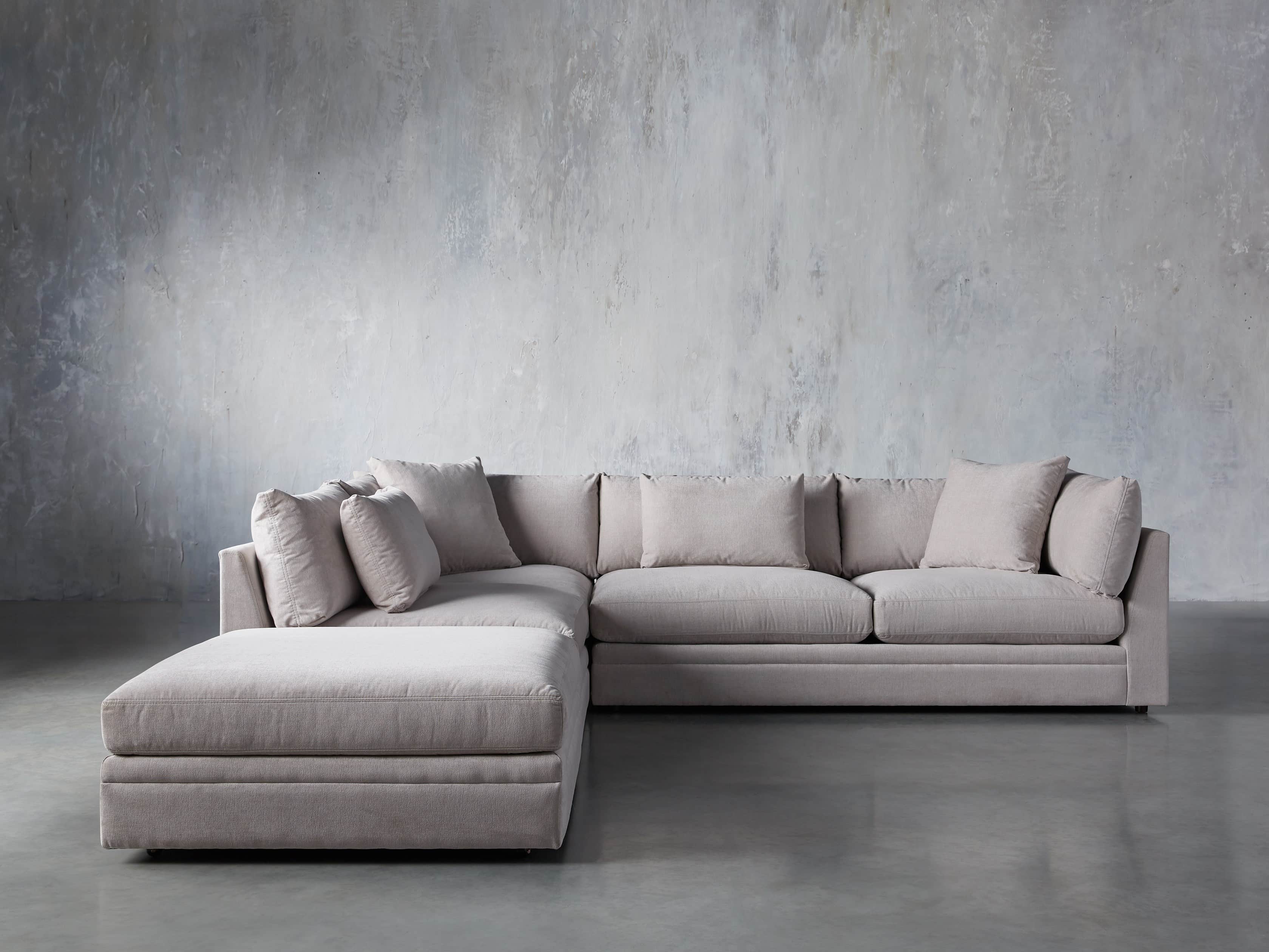 Pavo Upholstered 132" Three Piece Right Arm Sectional