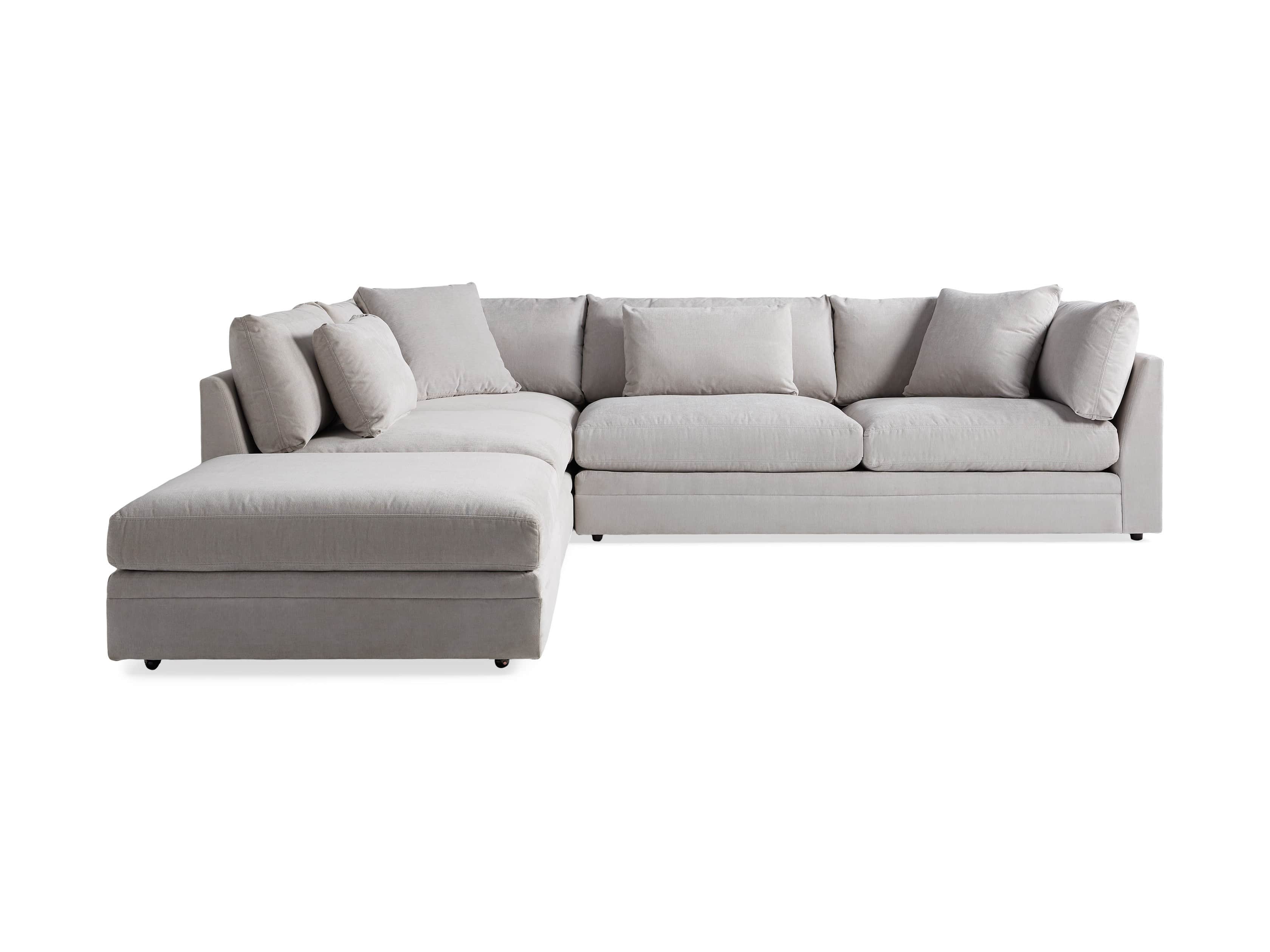 Pavo Upholstered 132" Three Piece Right Arm Sectional