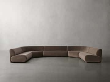 Gianni Five Piece Large Curved Sectional
