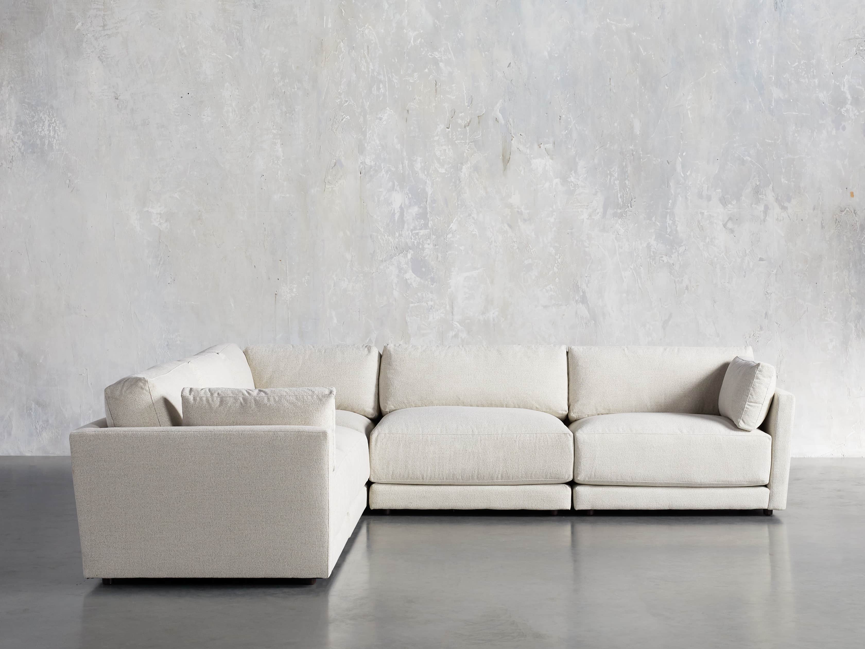 Sarno Upholstered 124" Right Arm Sectional