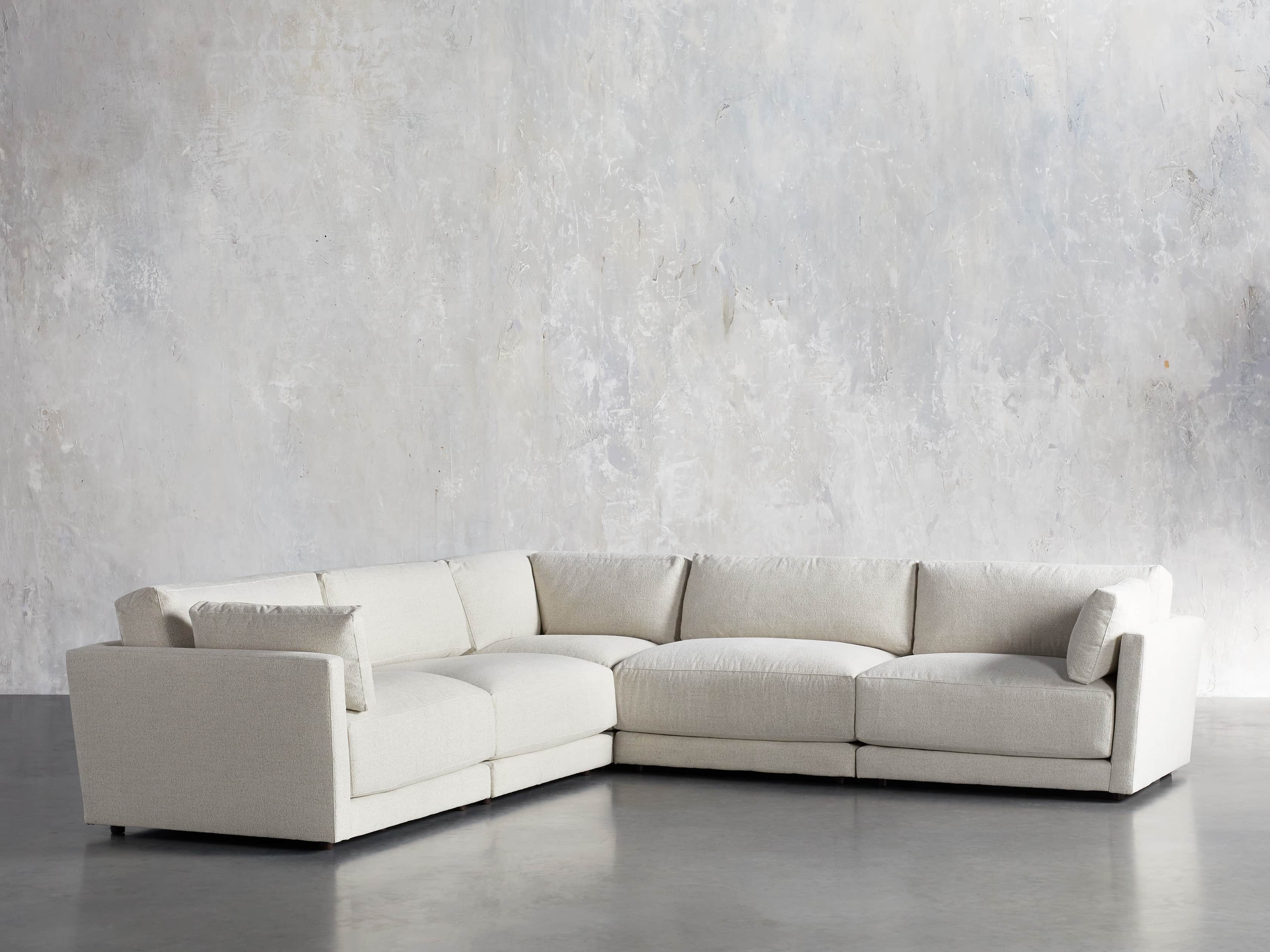 Sarno Upholstered 124" Right Arm Sectional