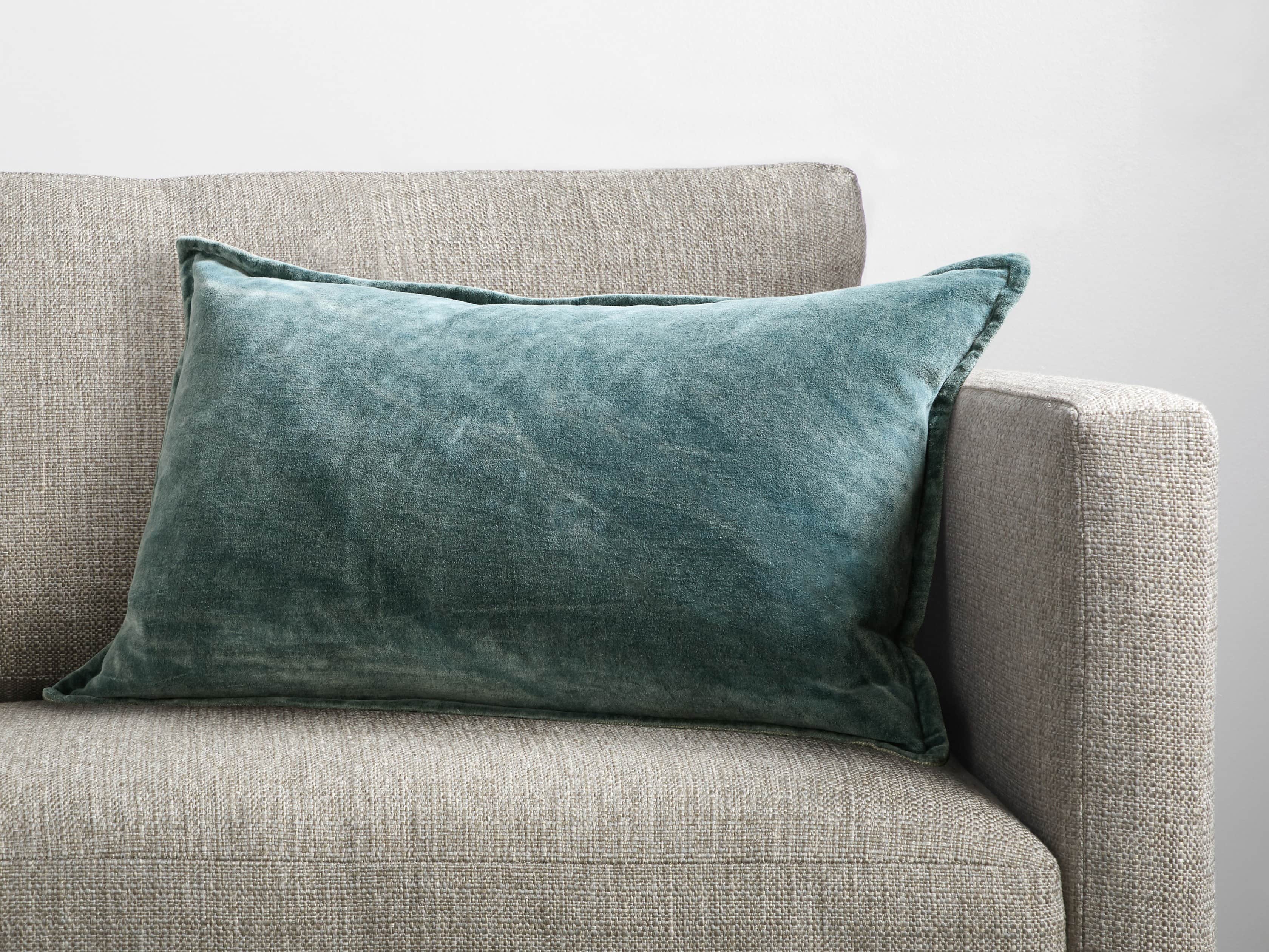 Velvet lumbar clearance pillows