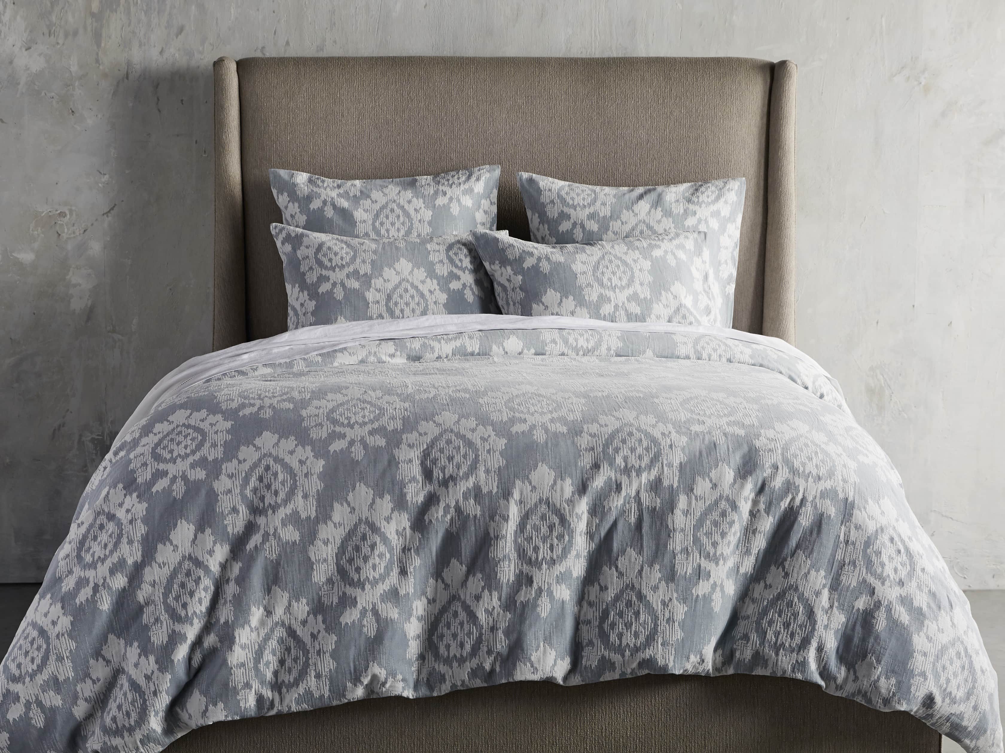 Suzanni Jacquard Duvet Cover Arhaus Furniture