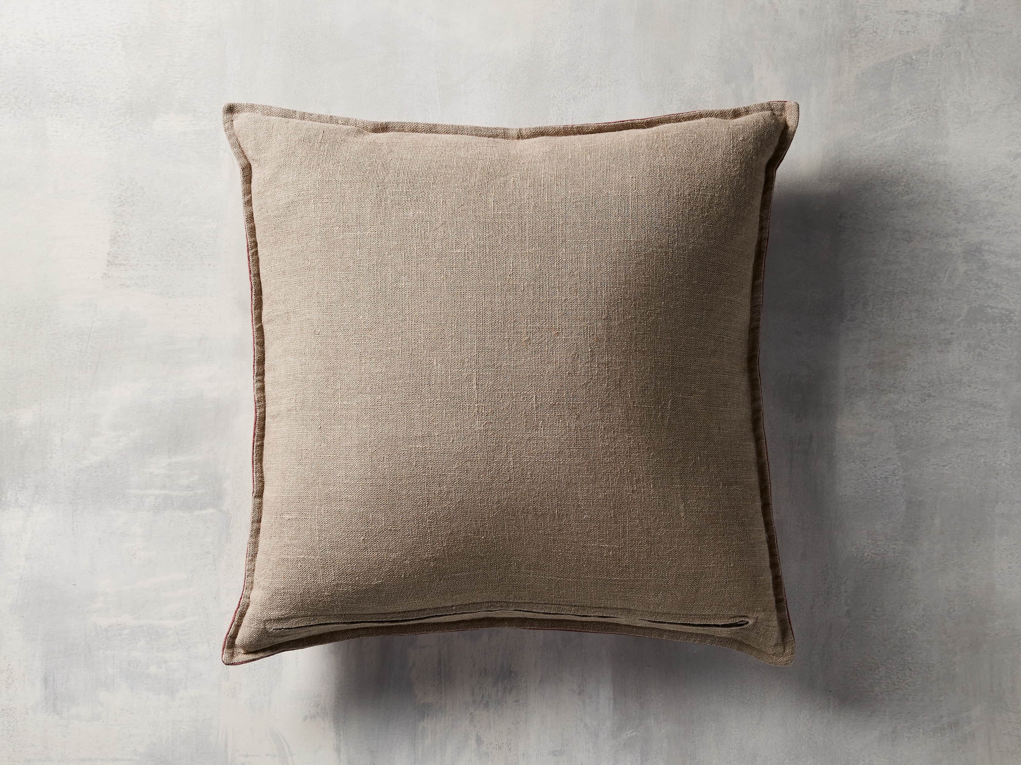 Stone Washed Velvet Square in Wine Cover Only