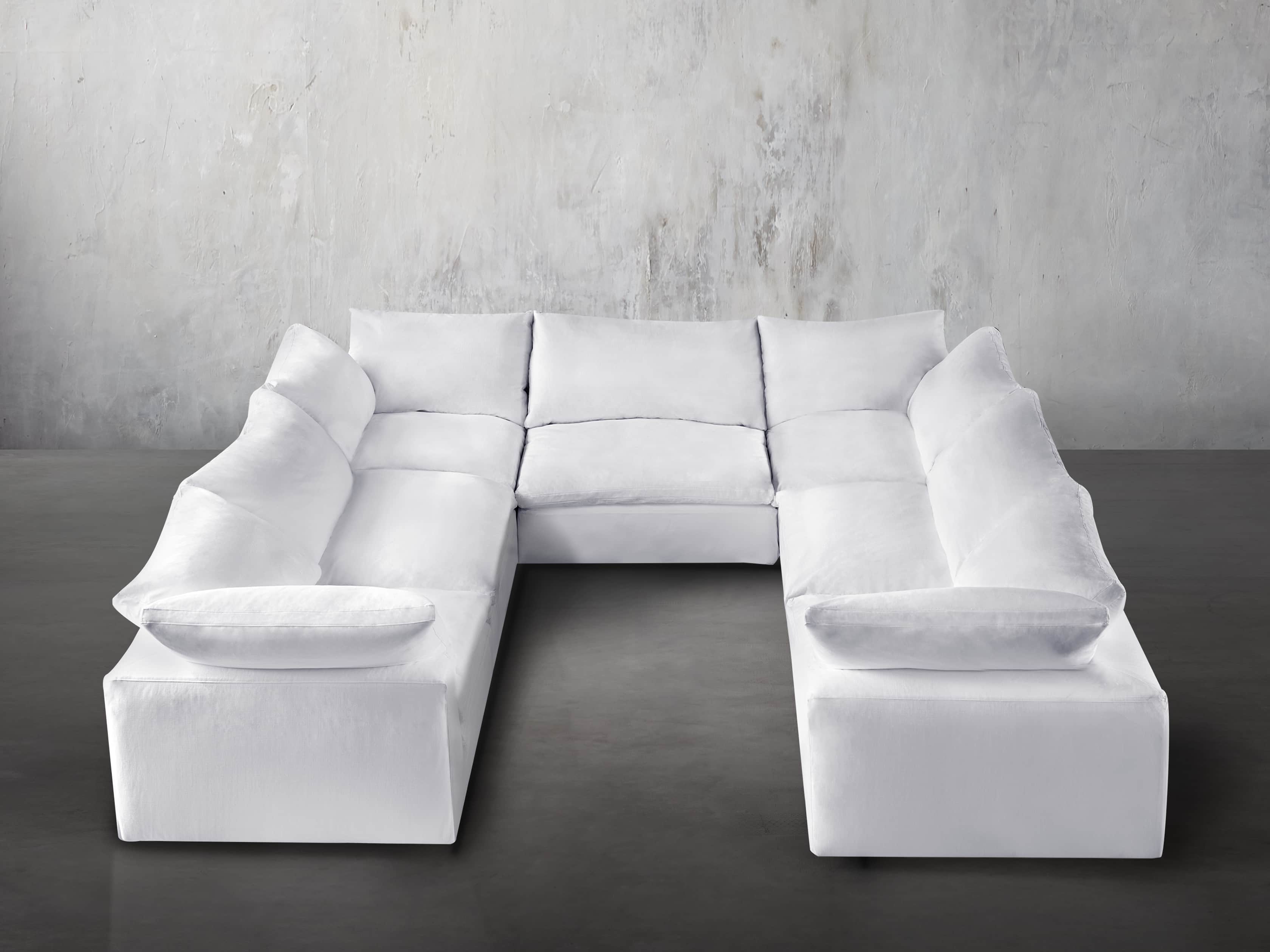 Tahoe Slipcovered 135" Seven Piece Sectional