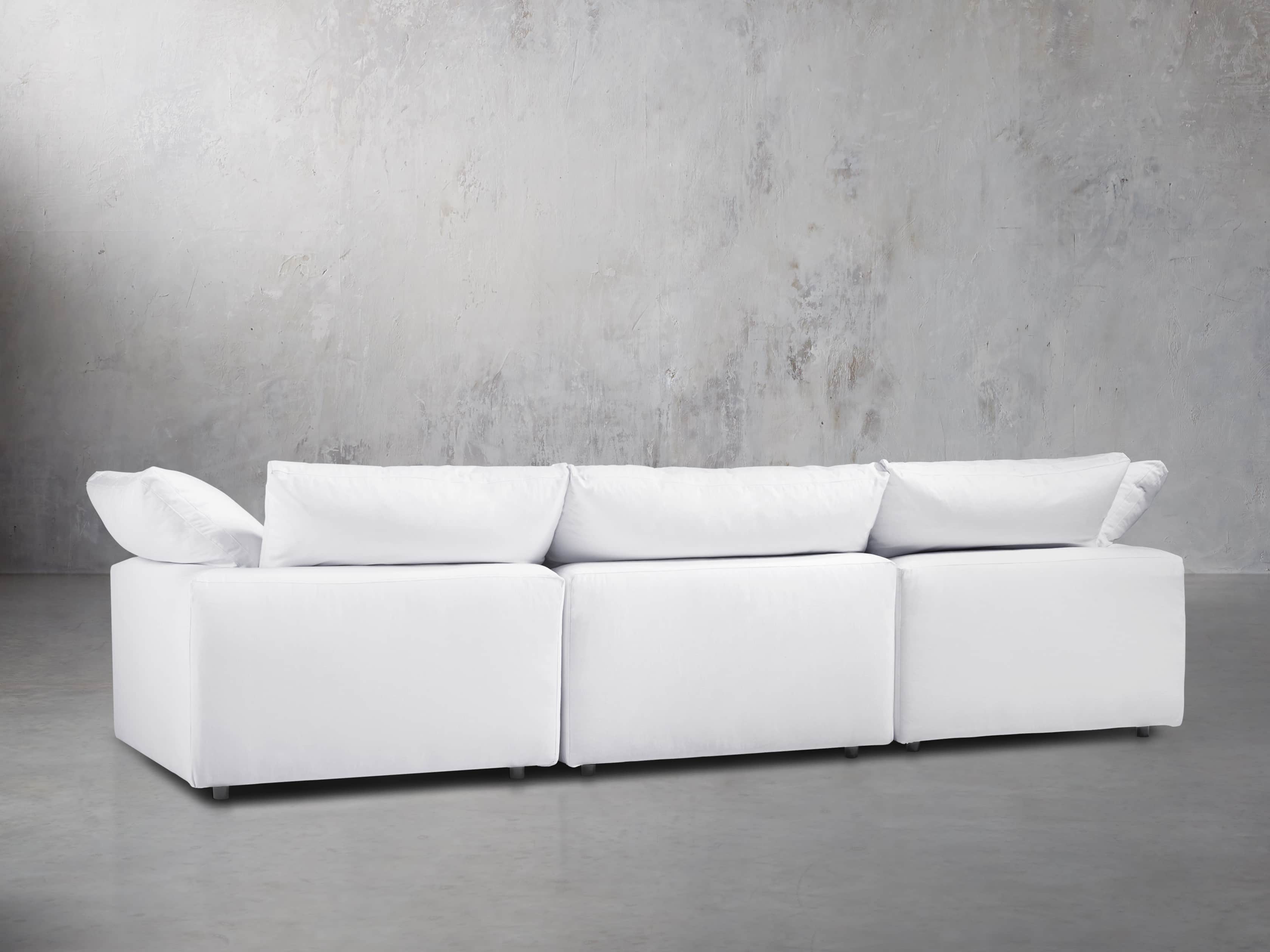 Tahoe Slipcovered 135" Four Piece Sectional