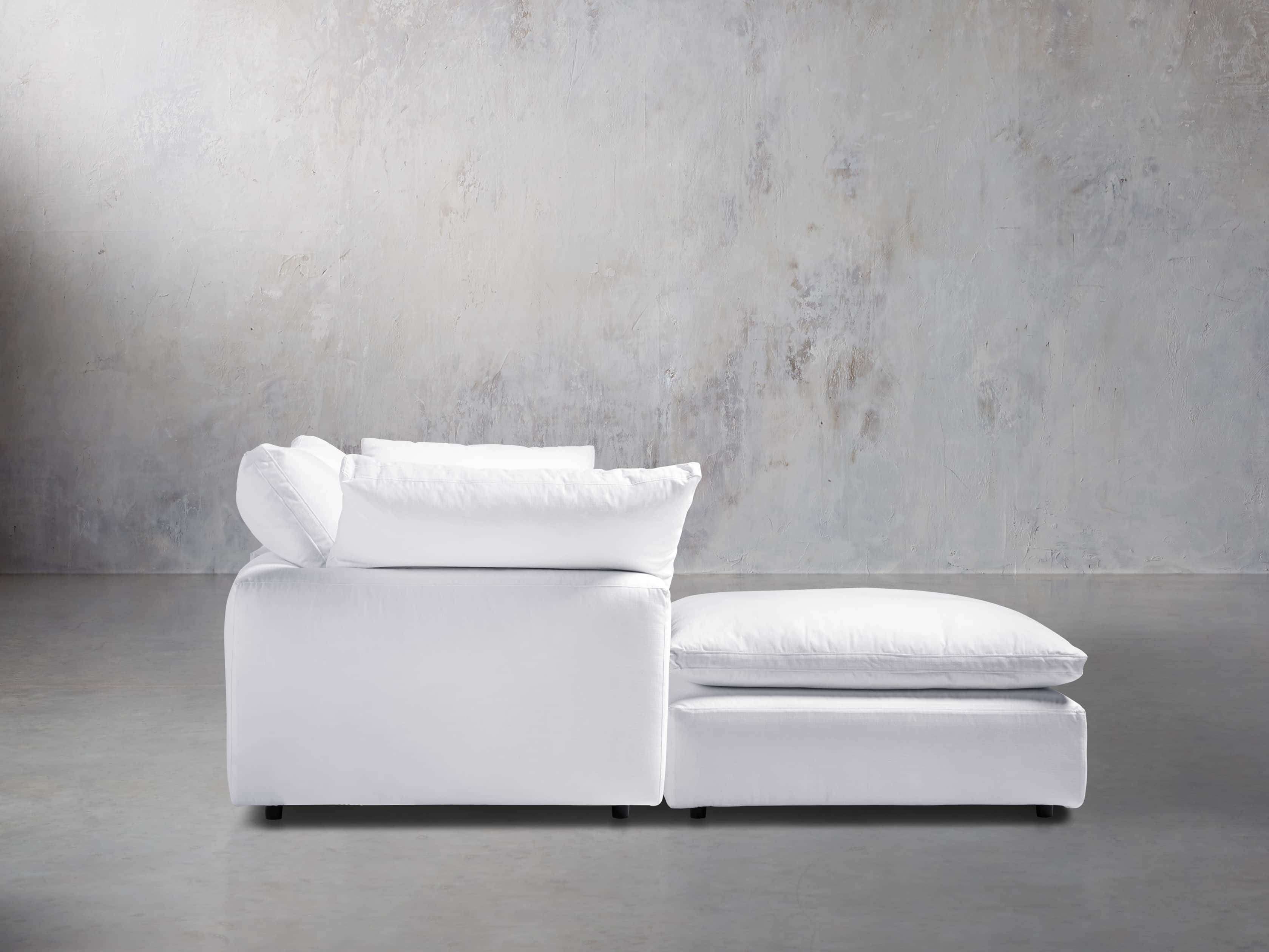 Tahoe Slipcovered 135" Four Piece Sectional