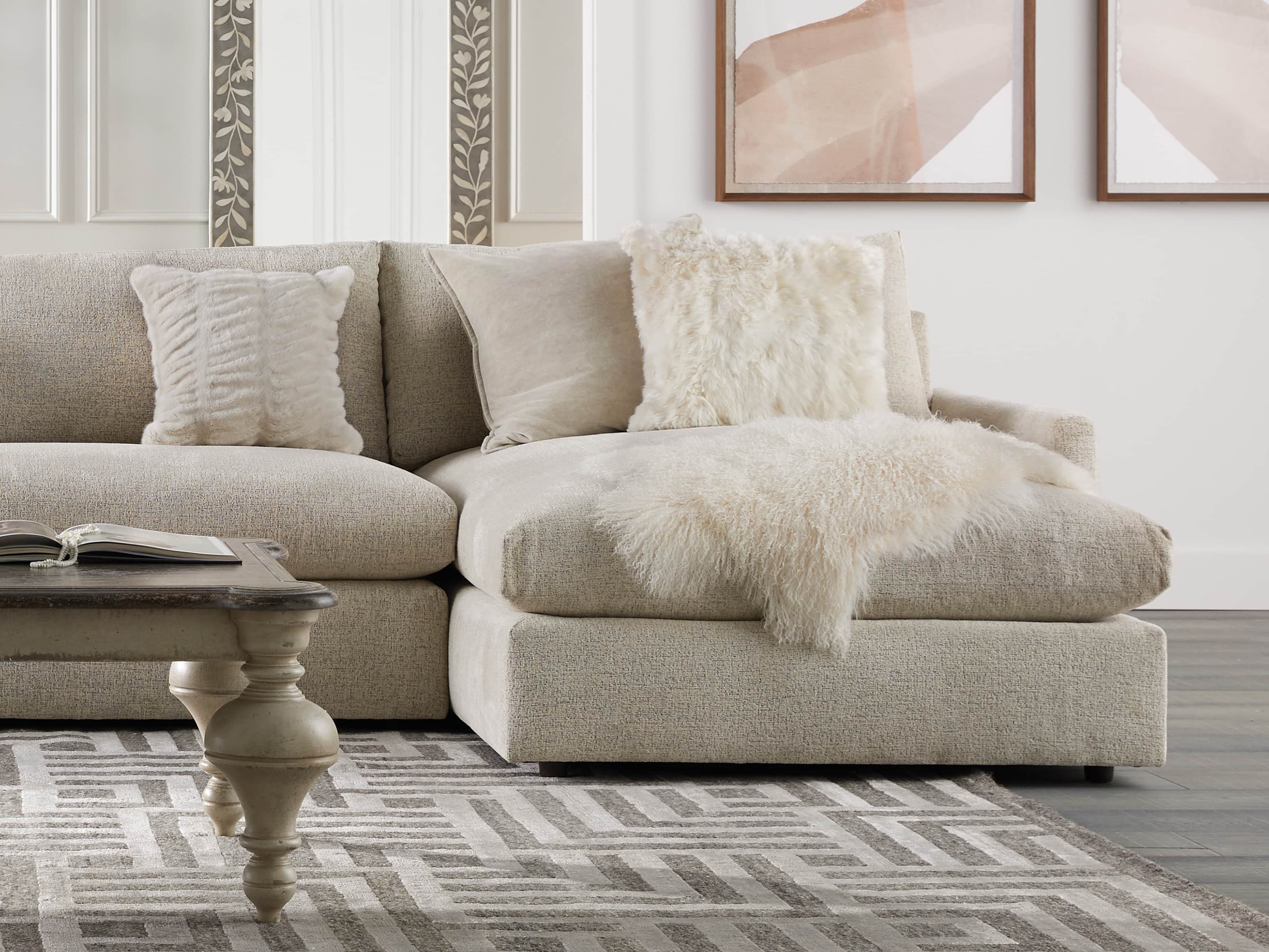 Ivory Tibetan Wool Throw, slide 3 of 4