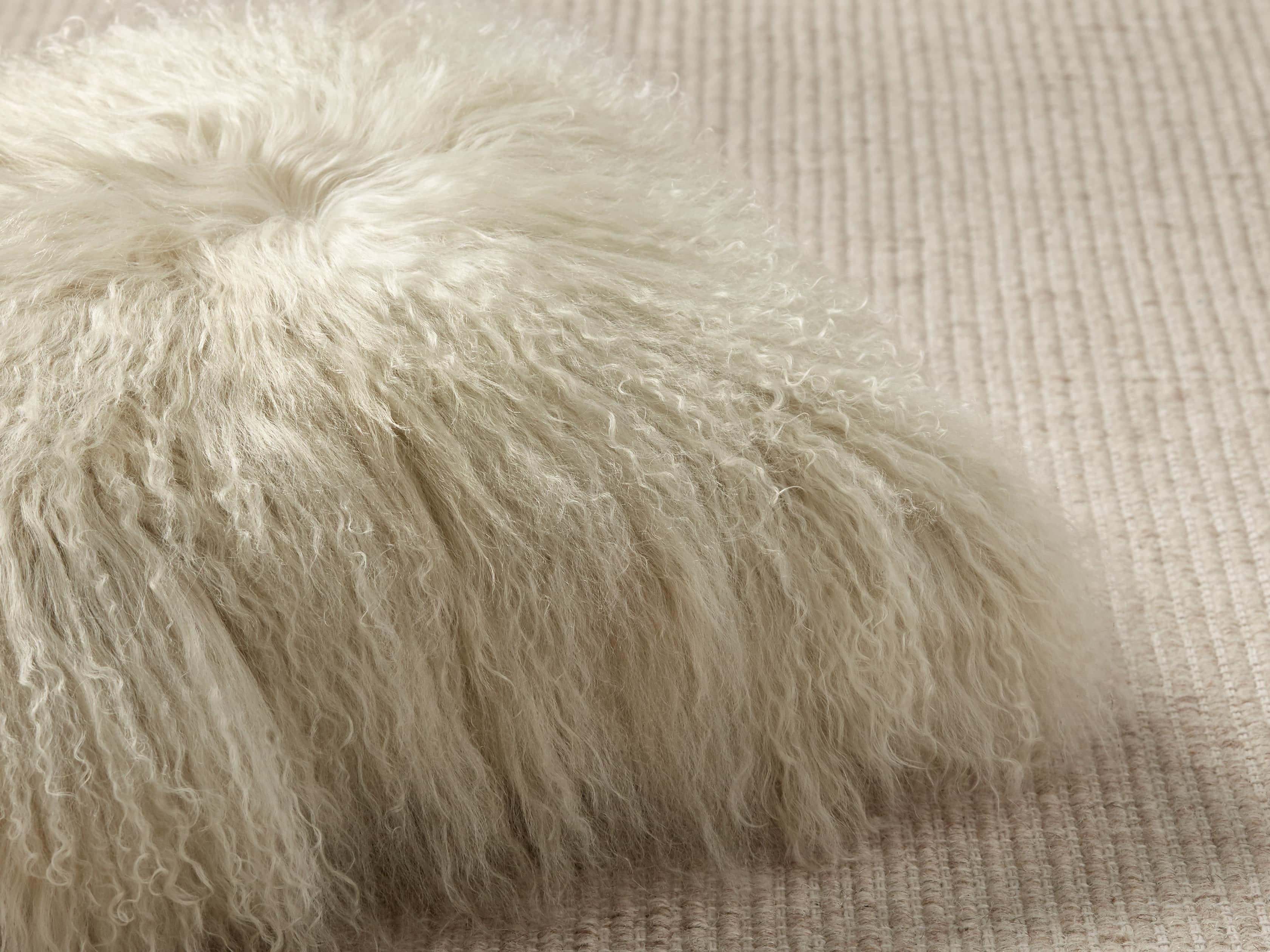 Arhaus sheepskin fur Pillows fashion