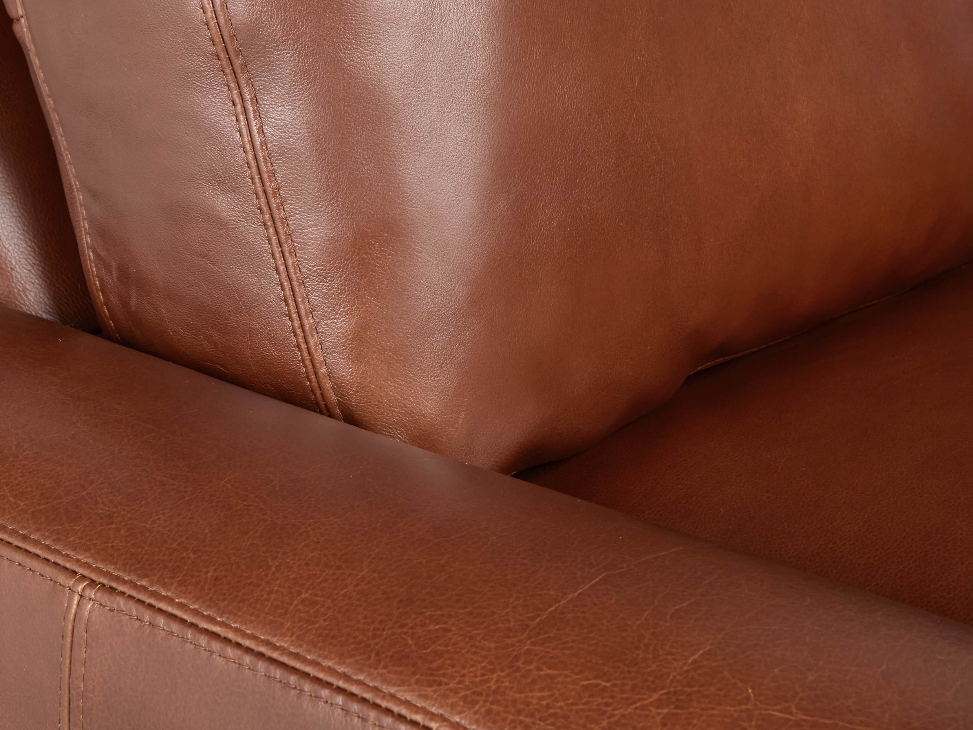 Remington Deep Leather 108" Sofa