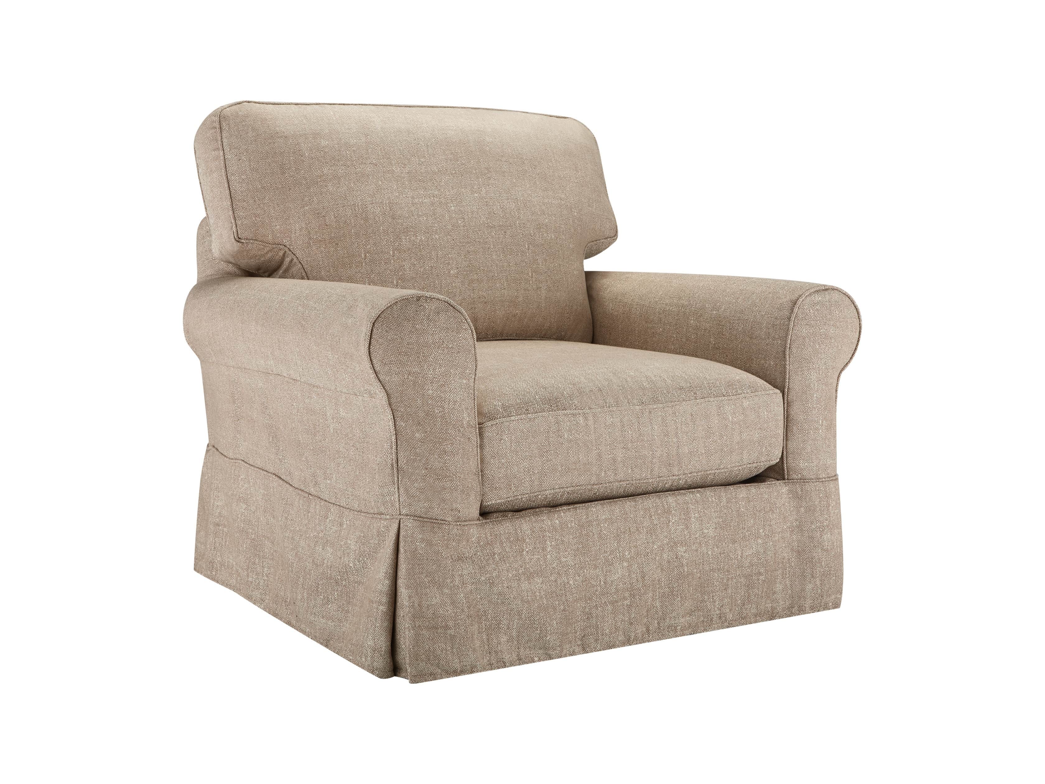 Baldwin Outdoor 44" Slipcovered Swivel Chair