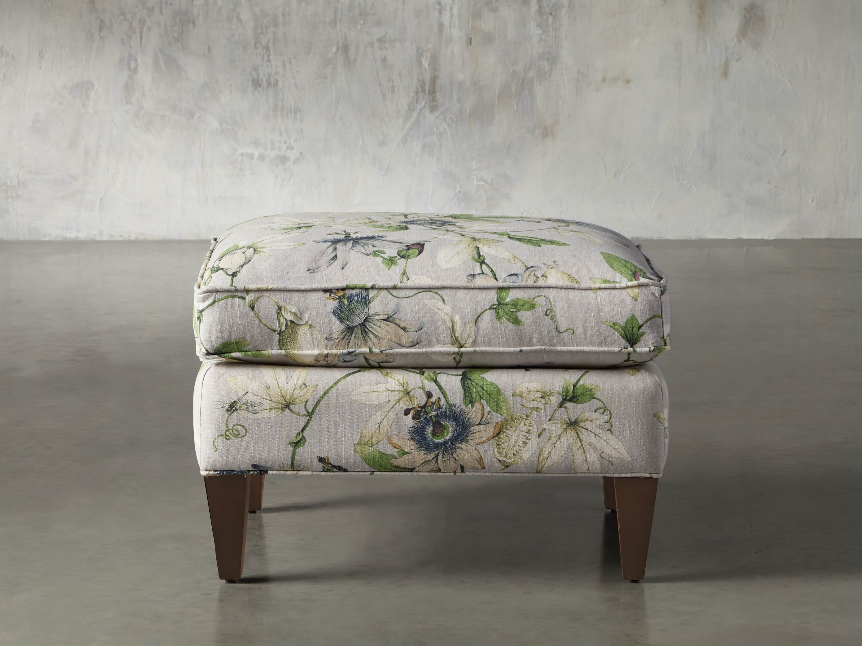 Plazza 25" Upholstered Ottoman, slide 2 of 8