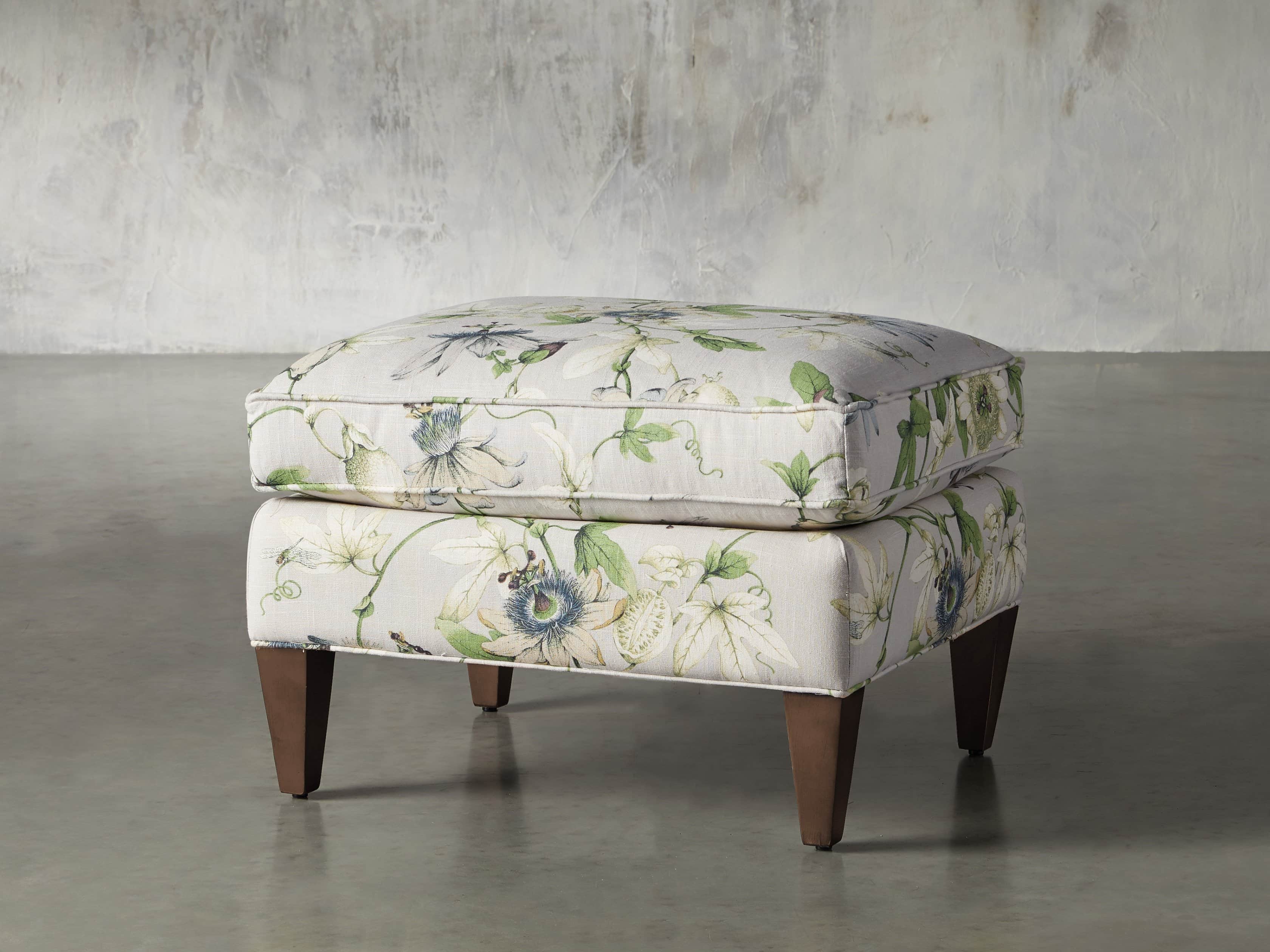Plazza 25" Upholstered Ottoman, slide 3 of 8