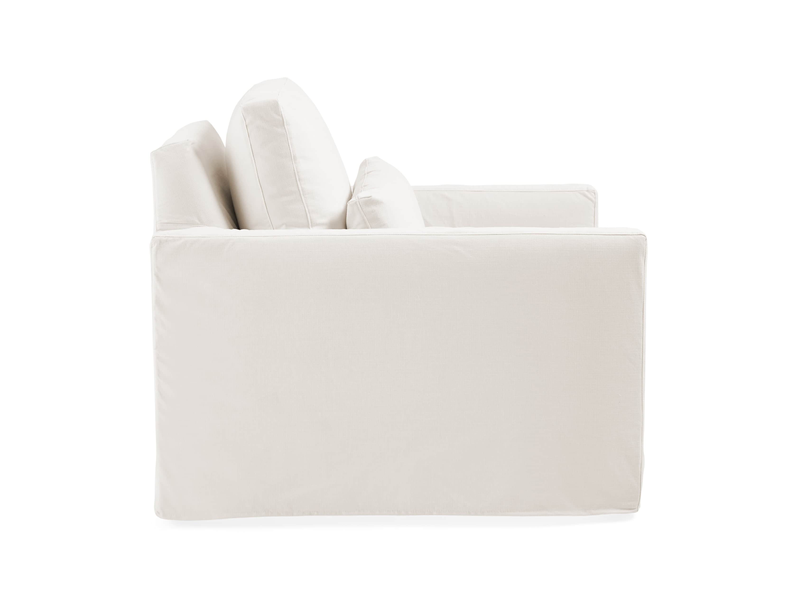 Pollack 37" Slipcovered Swivel Chair, slide 4 of 6