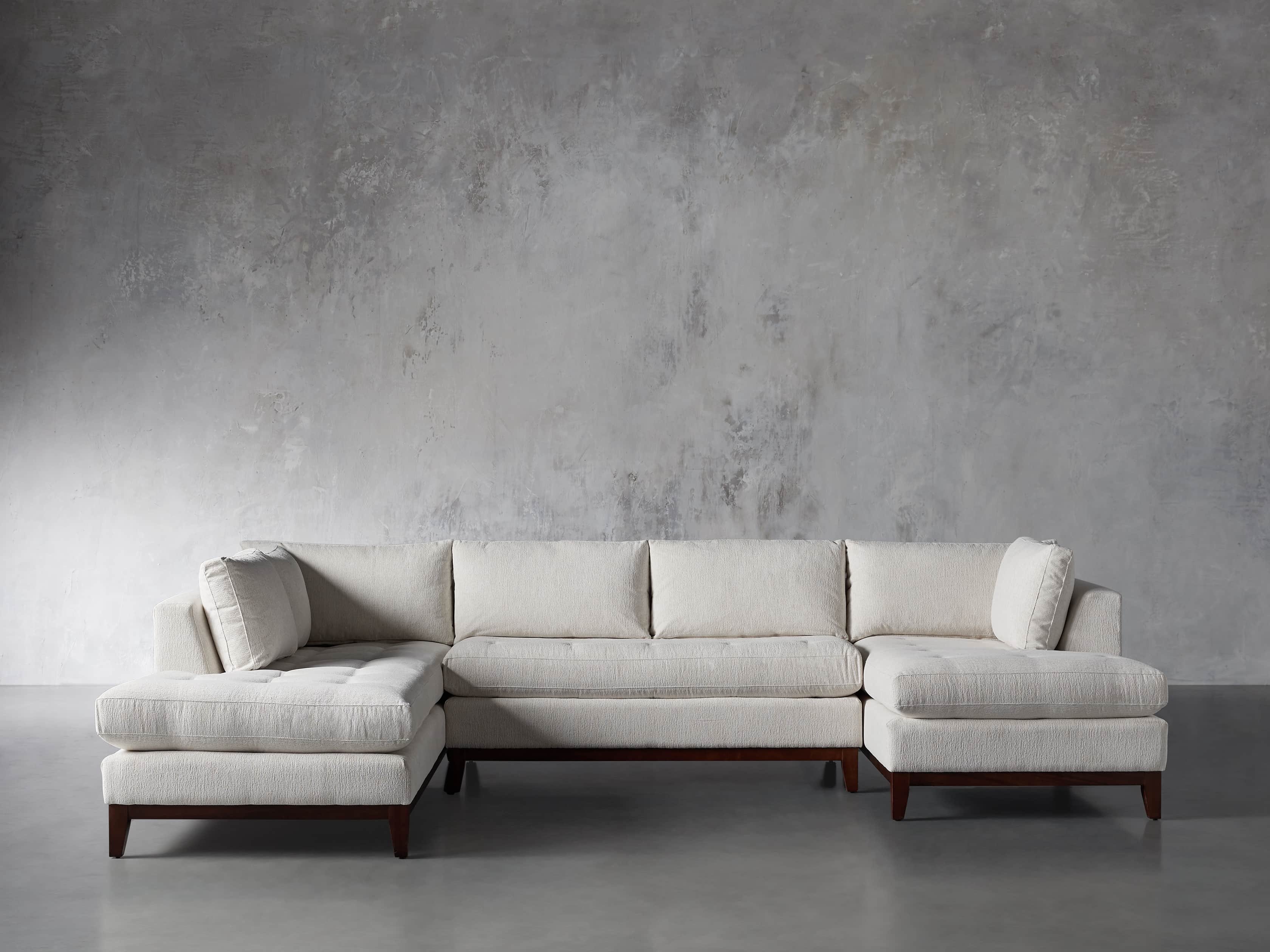 Bryden Upholstered 136" Left Arm Three Piece Daybed Sectional, slide 2 of 6