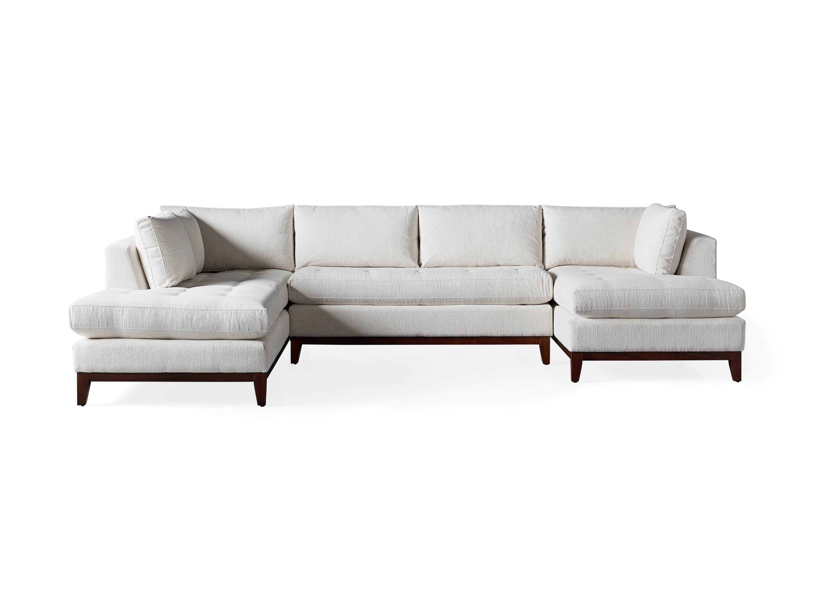 Bryden Upholstered 136" Left Arm Three Piece Daybed Sectional, slide 6 of 6