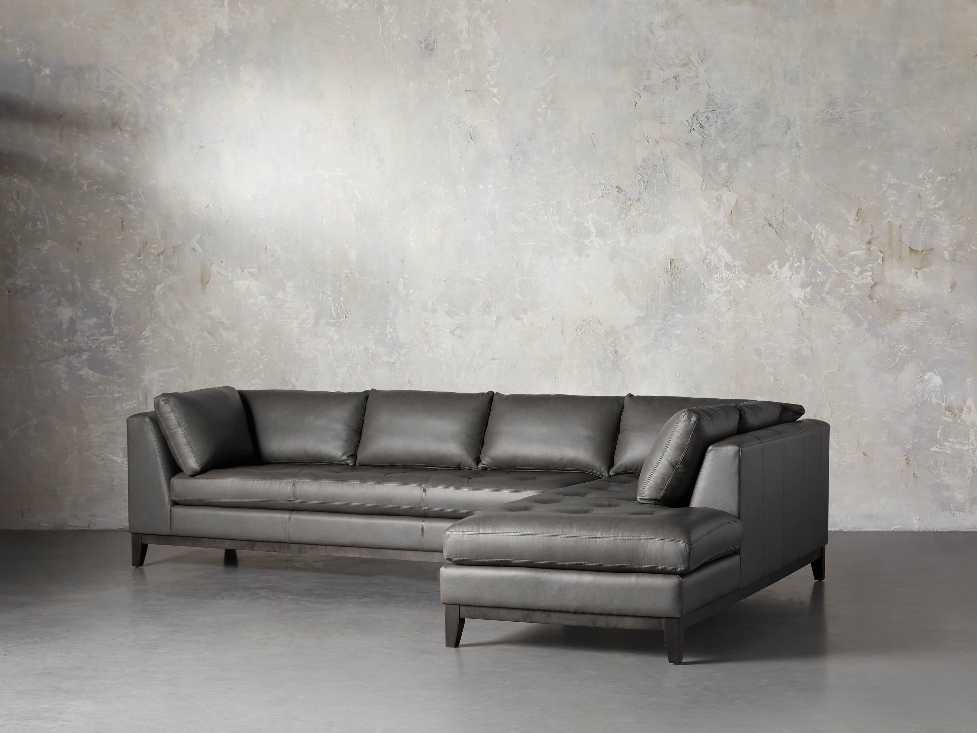 Bryden Leather 129" Right Arm Daybed Sectional, slide 2 of 12