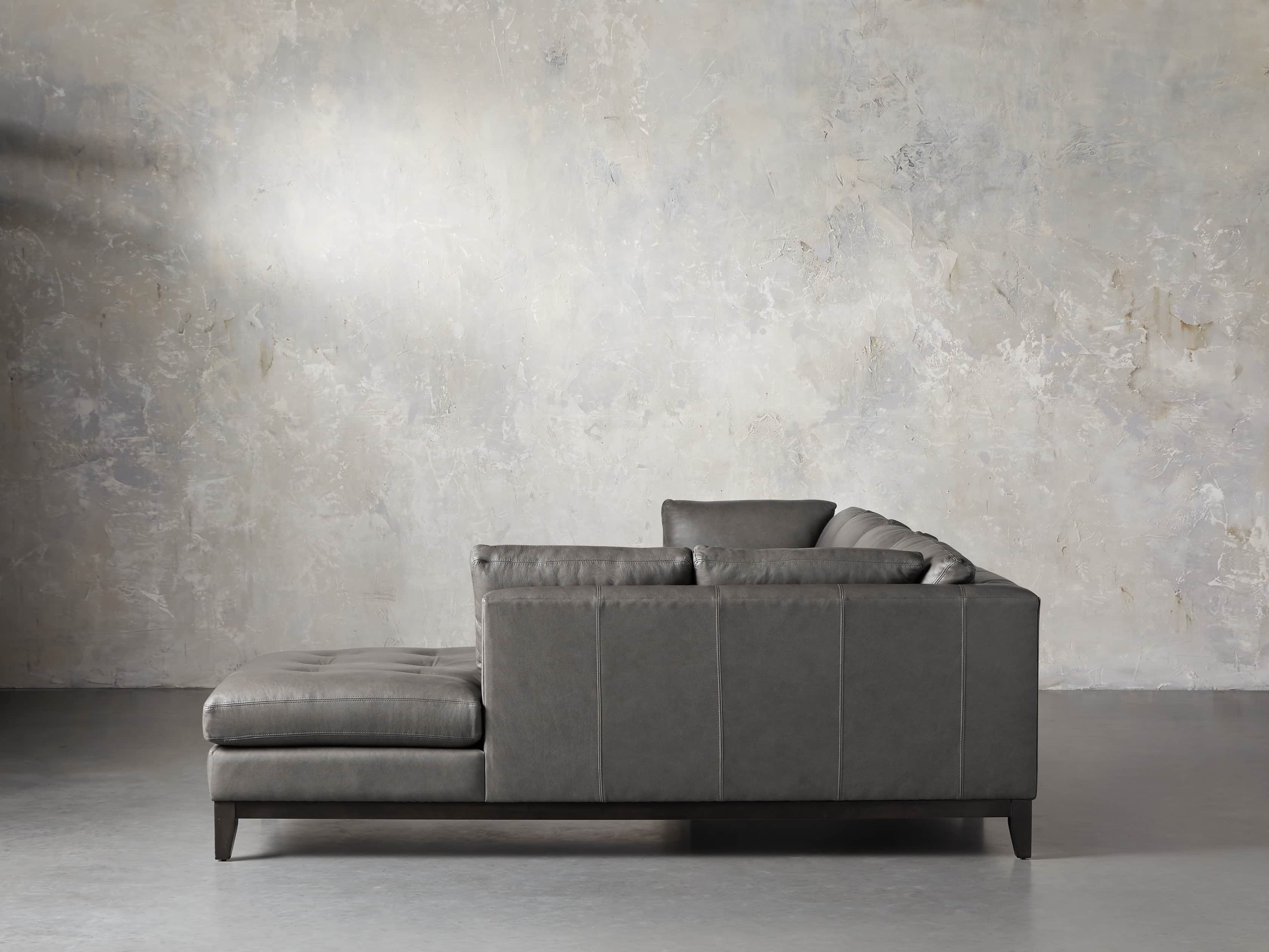 Bryden Leather 129" Right Arm Daybed Sectional, slide 3 of 12