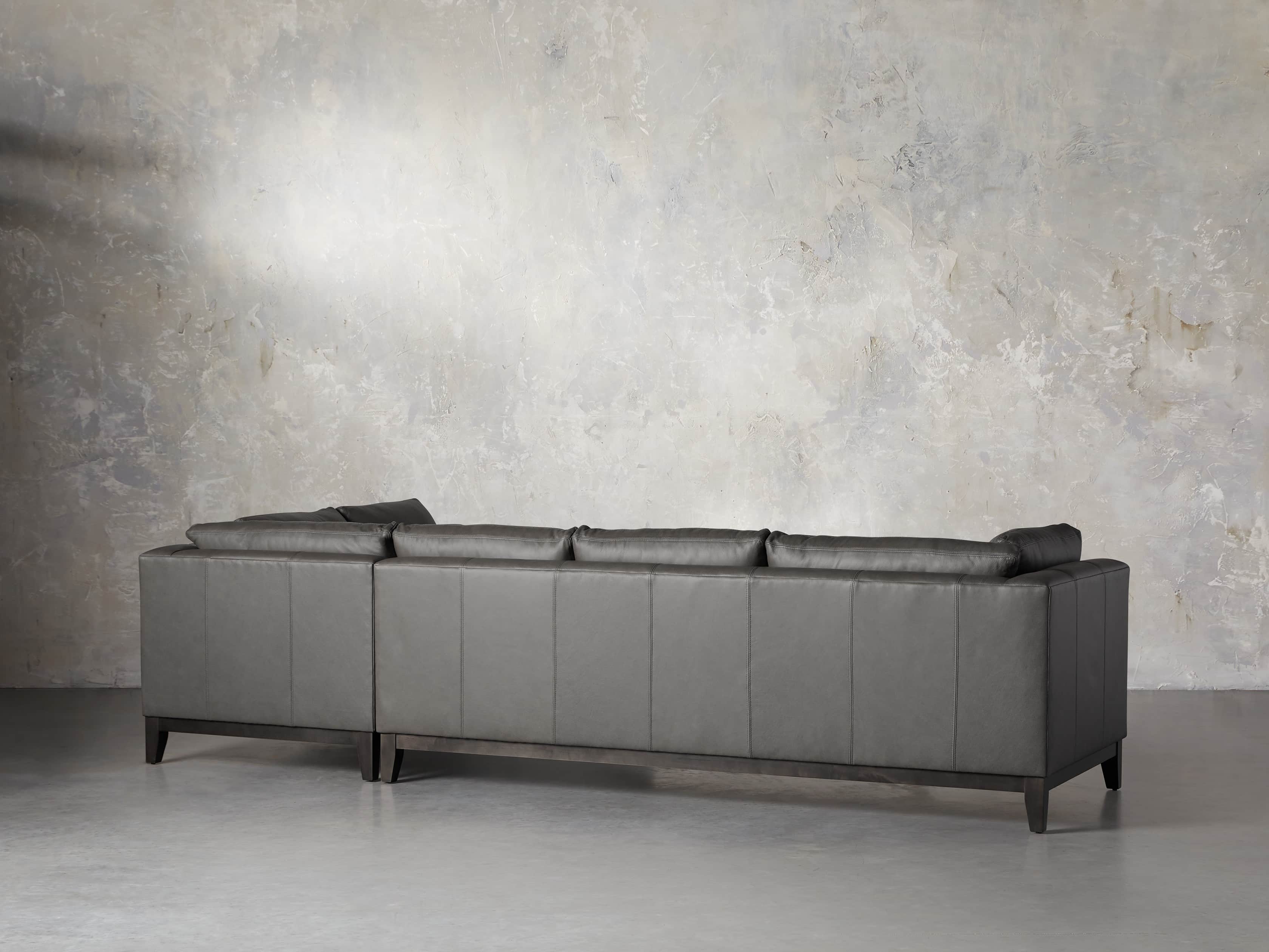 Bryden Leather 129" Right Arm Daybed Sectional, slide 4 of 12