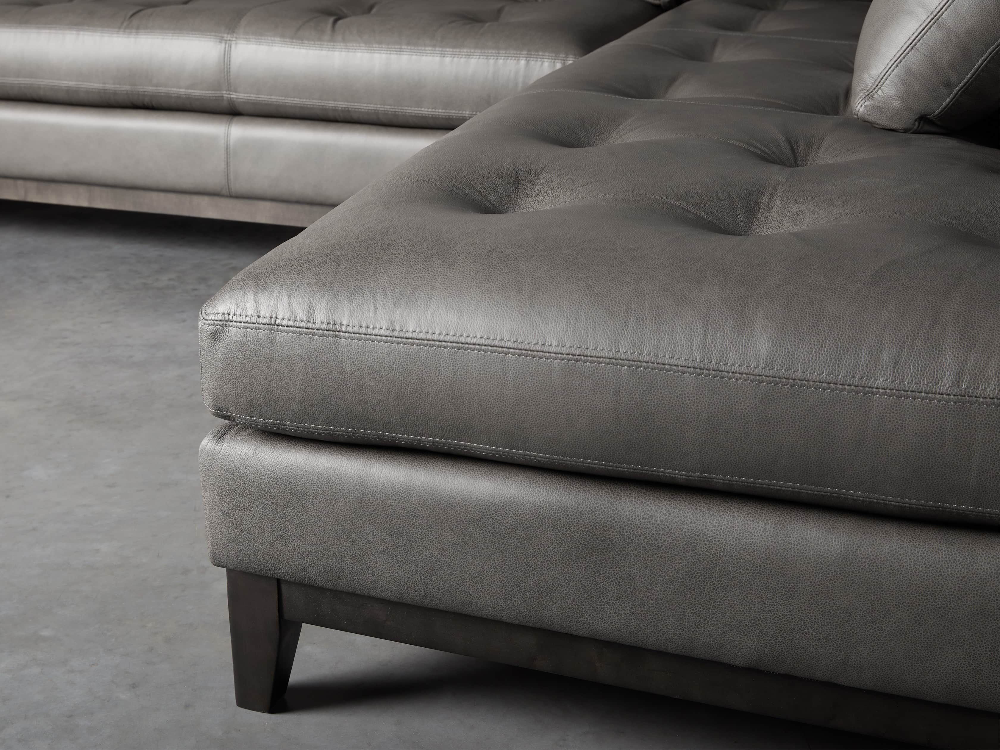 Bryden Leather 129" Right Arm Daybed Sectional, slide 5 of 12