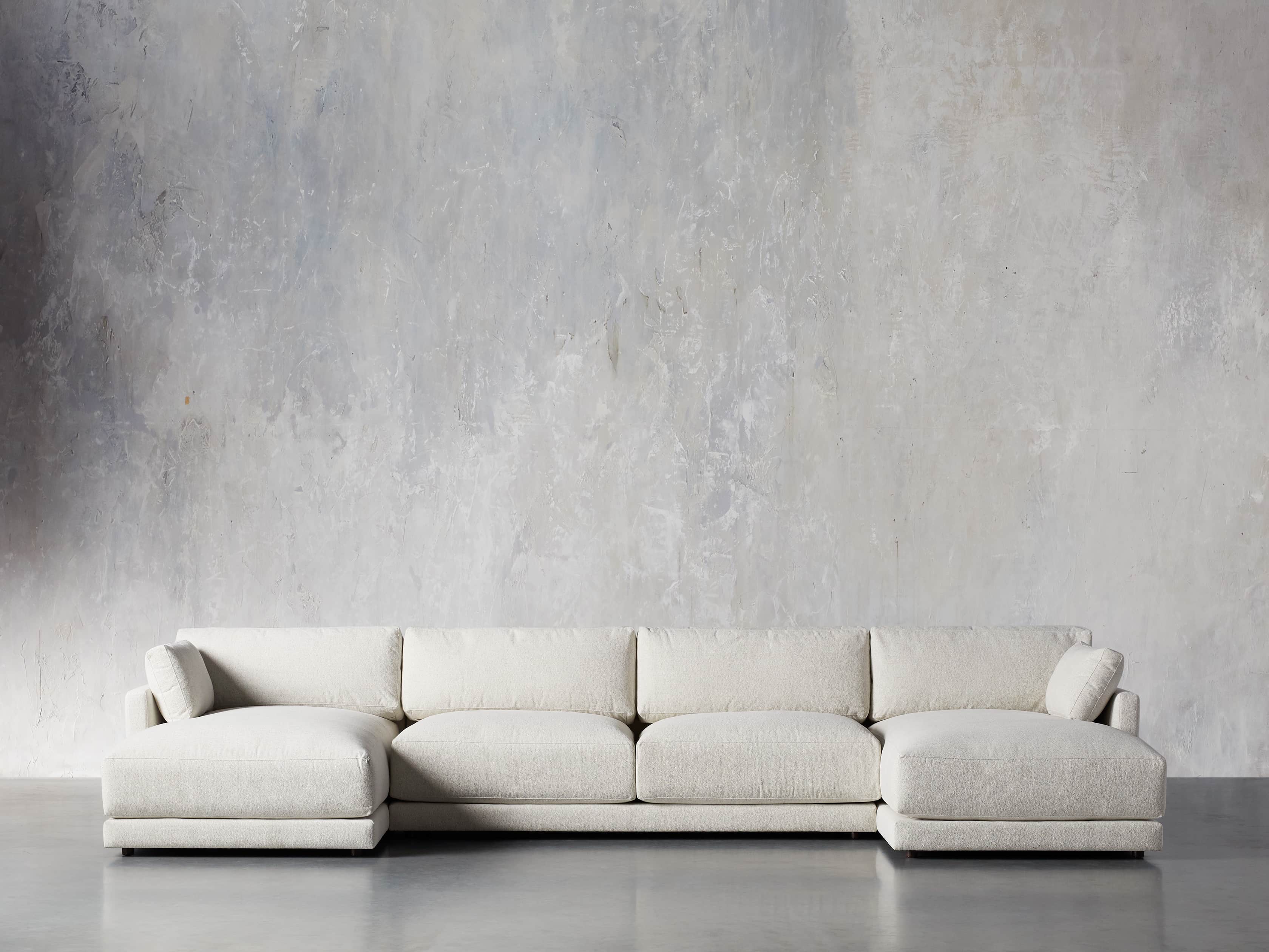 Sarno Upholstered 168" Double Chaise Sectional