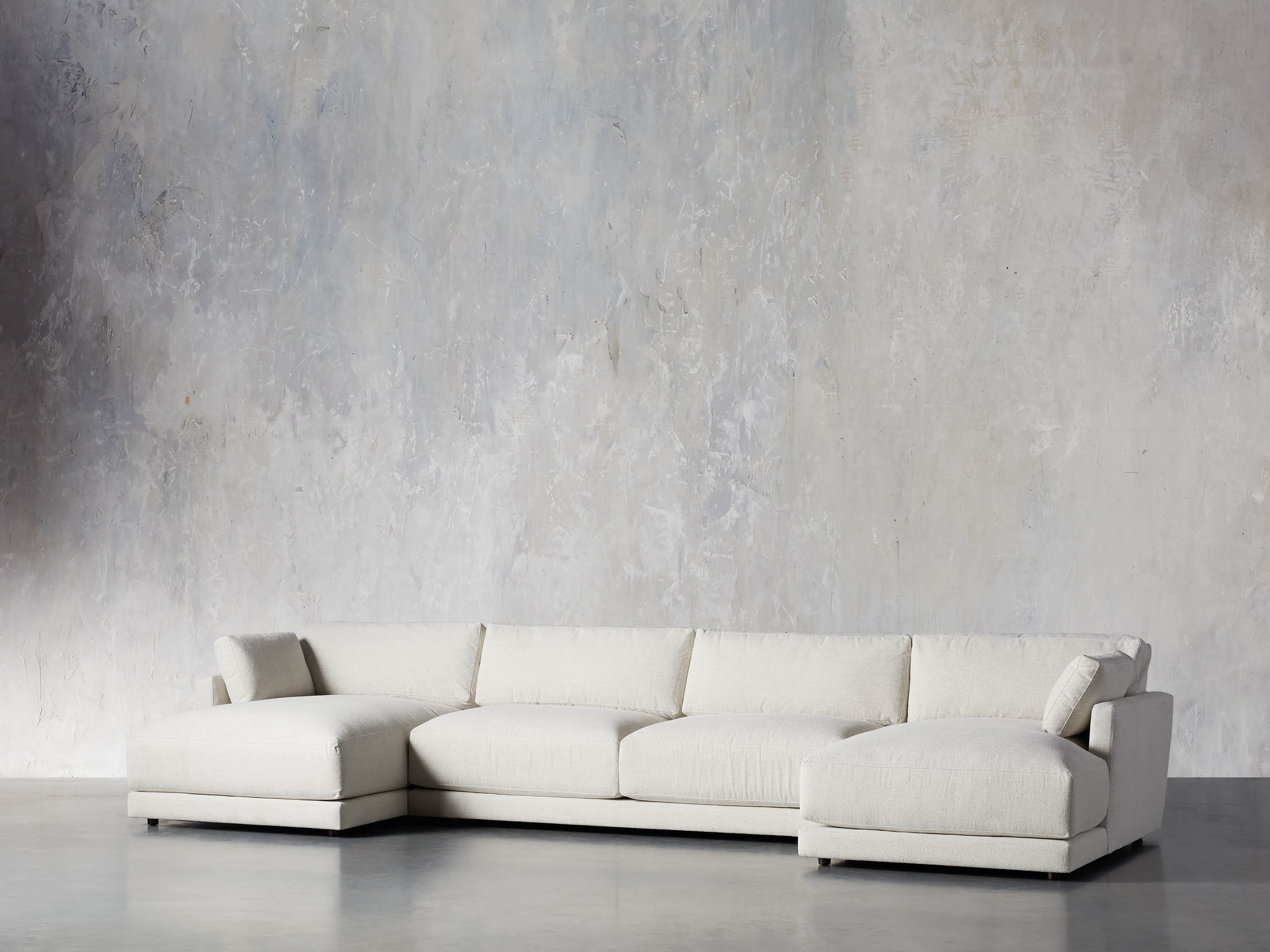 Sarno Upholstered 168" Double Chaise Sectional