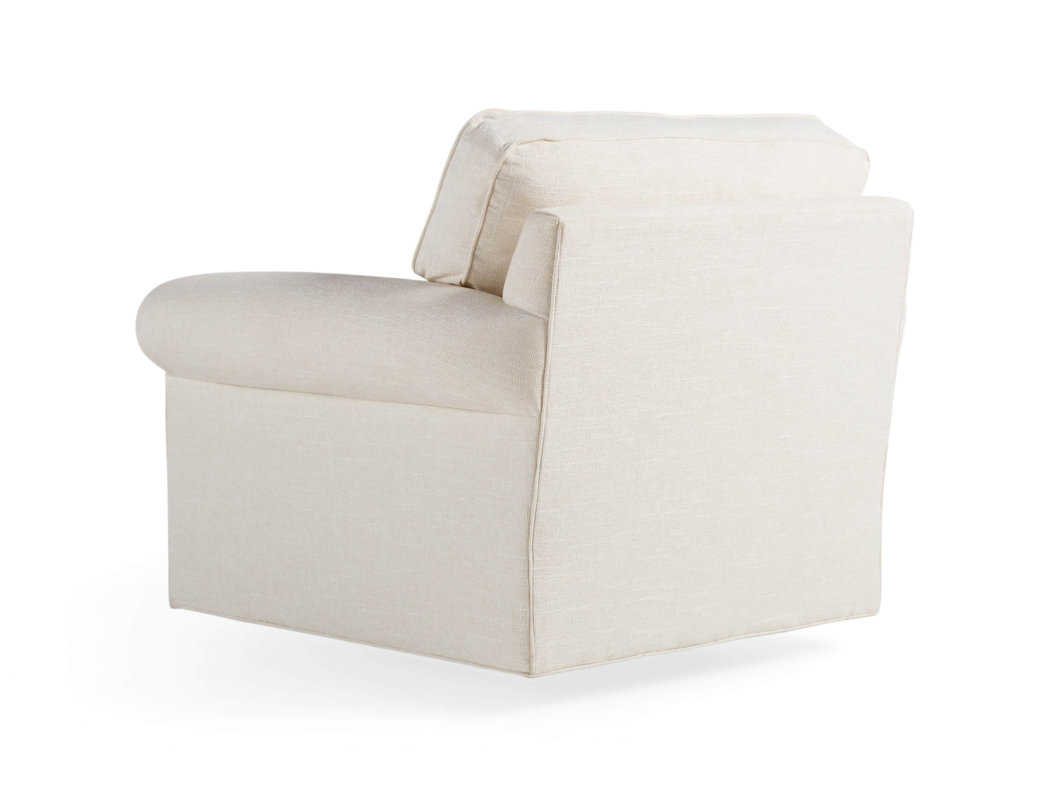 Baldwin No Skirt Upholstered 44" Swivel Chair, slide 5 of 7