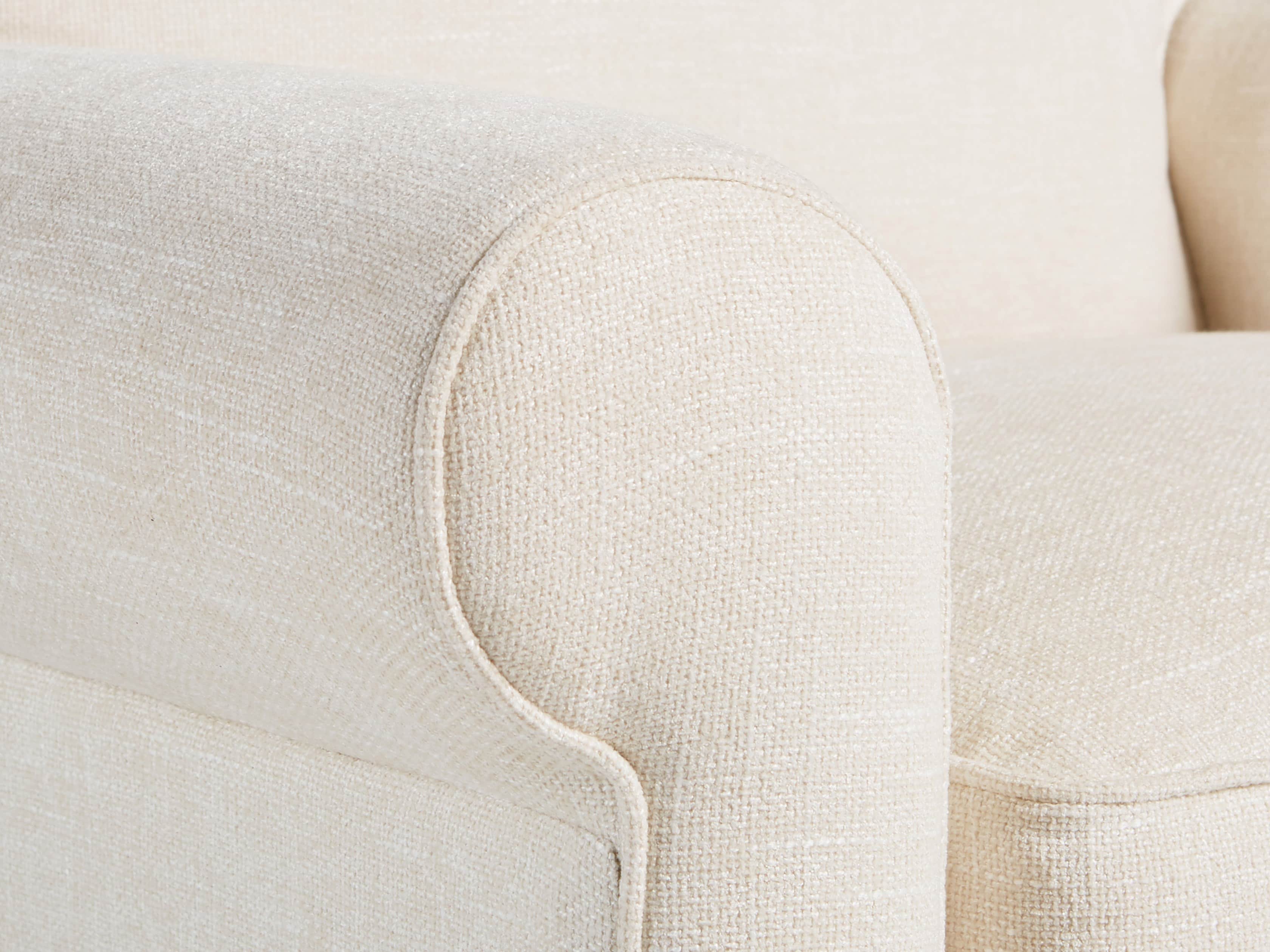 Baldwin No Skirt Upholstered 44" Swivel Chair, slide 6 of 7