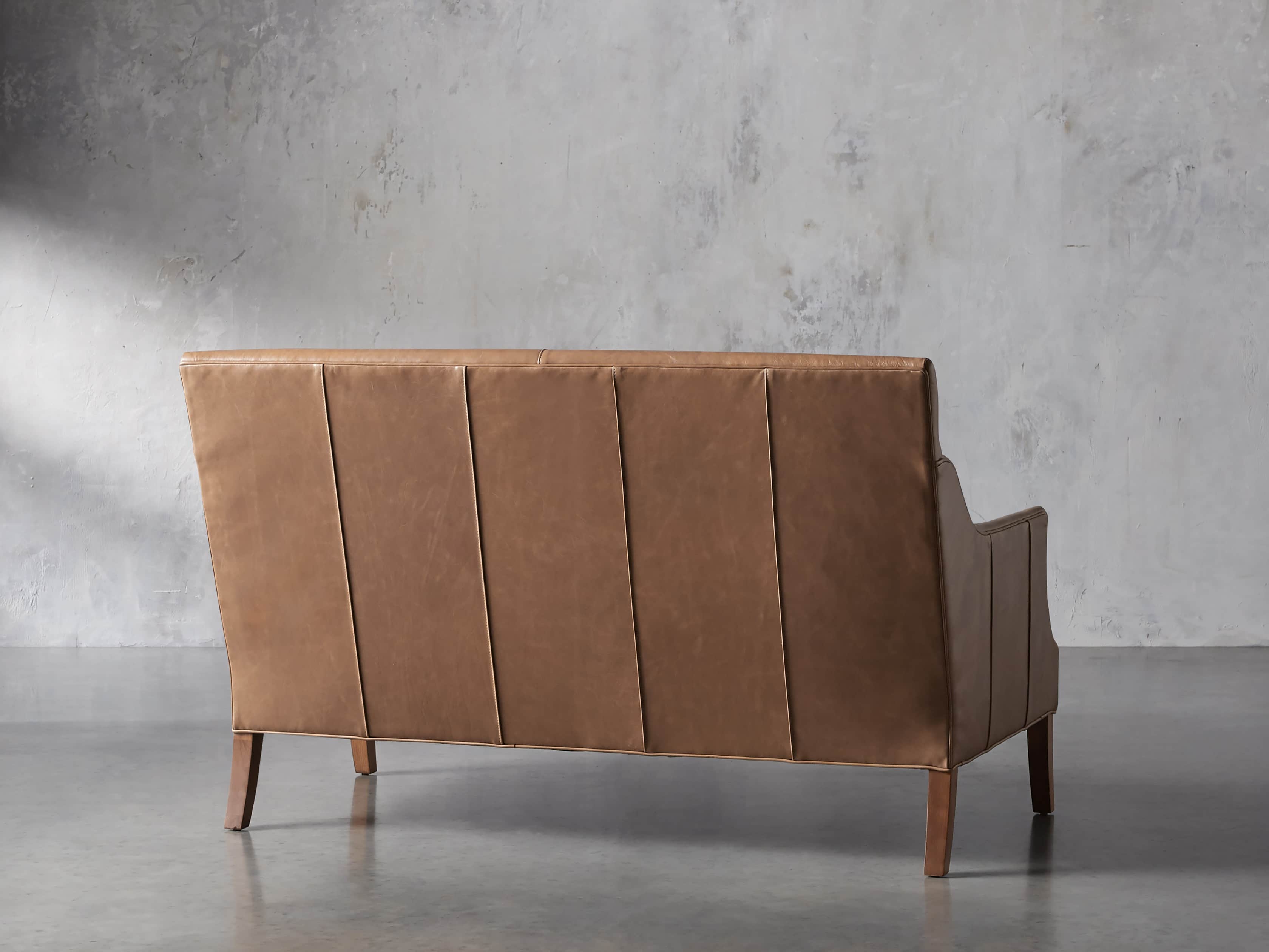 Dori Leather 61" Settee, slide 5 of 10