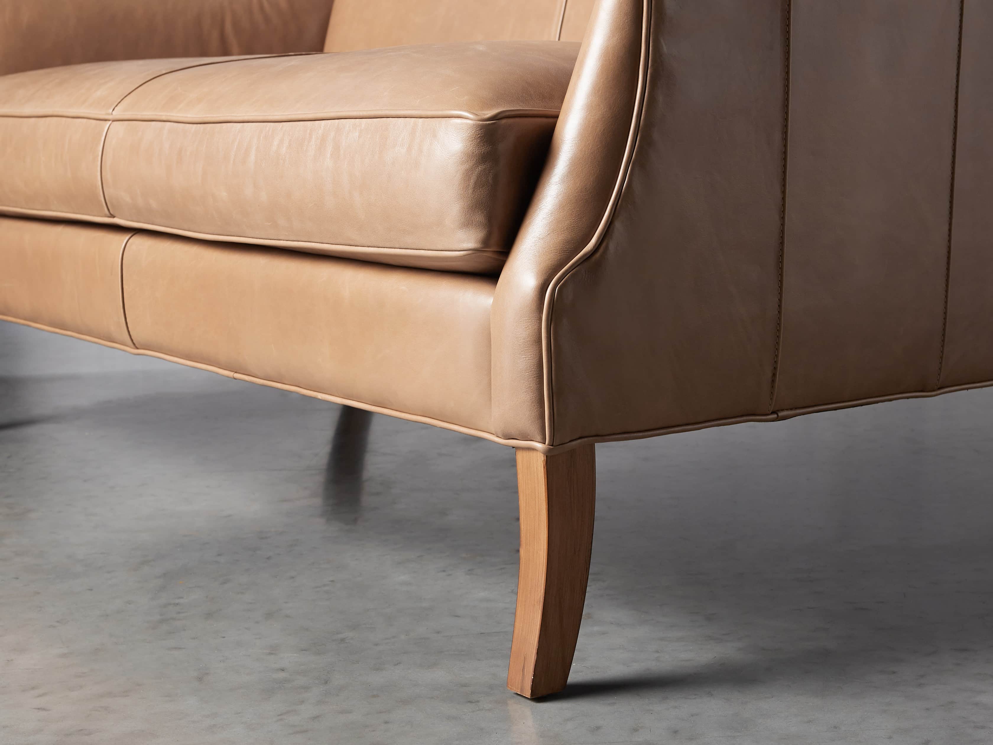 Dori Leather 61" Settee, slide 7 of 10