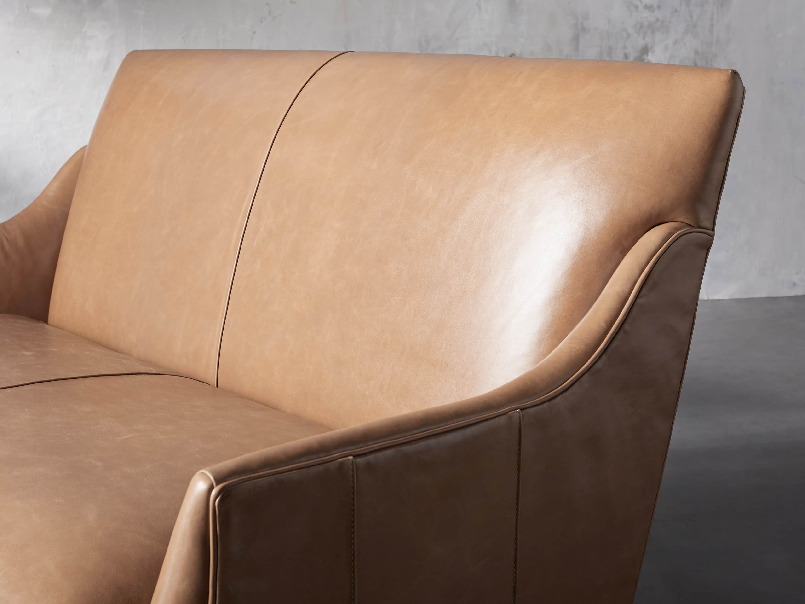 Dori Leather 61" Settee, slide 8 of 10