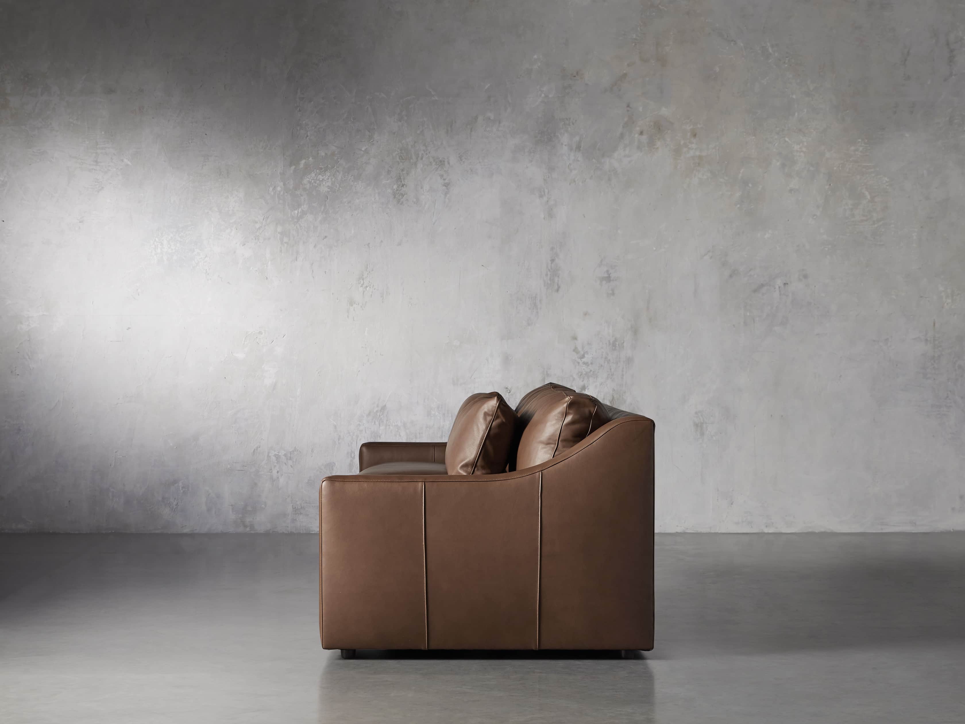 Ashby Leather 106" 2/2 Sofa, slide 3 of 7