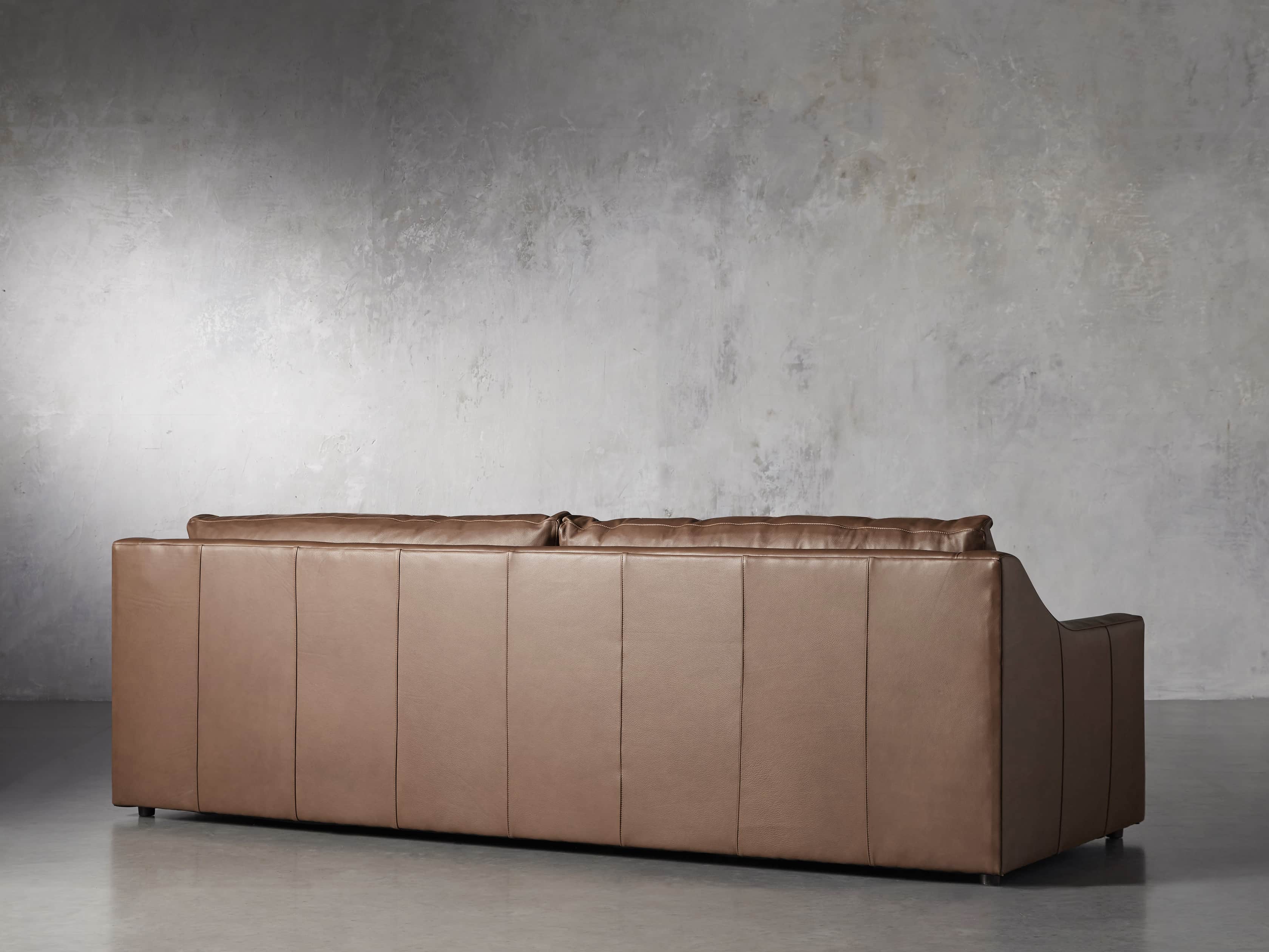 Ashby Leather 106" 2/2 Sofa, slide 4 of 7