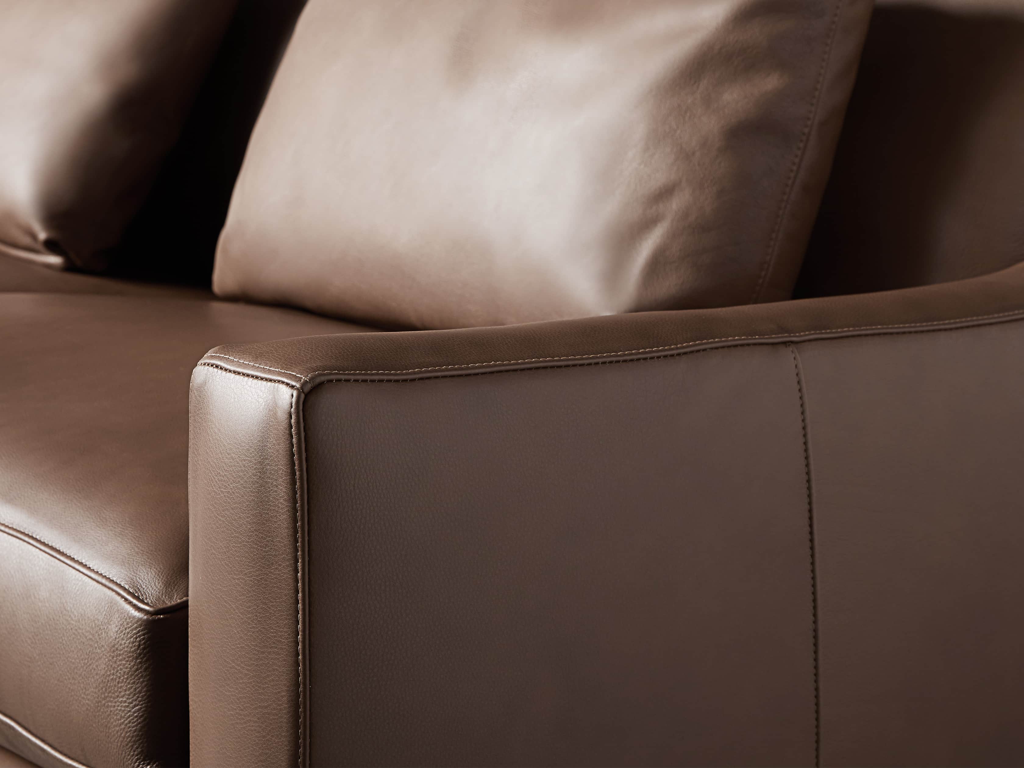 Ashby Leather 106" 2/2 Sofa, slide 5 of 7