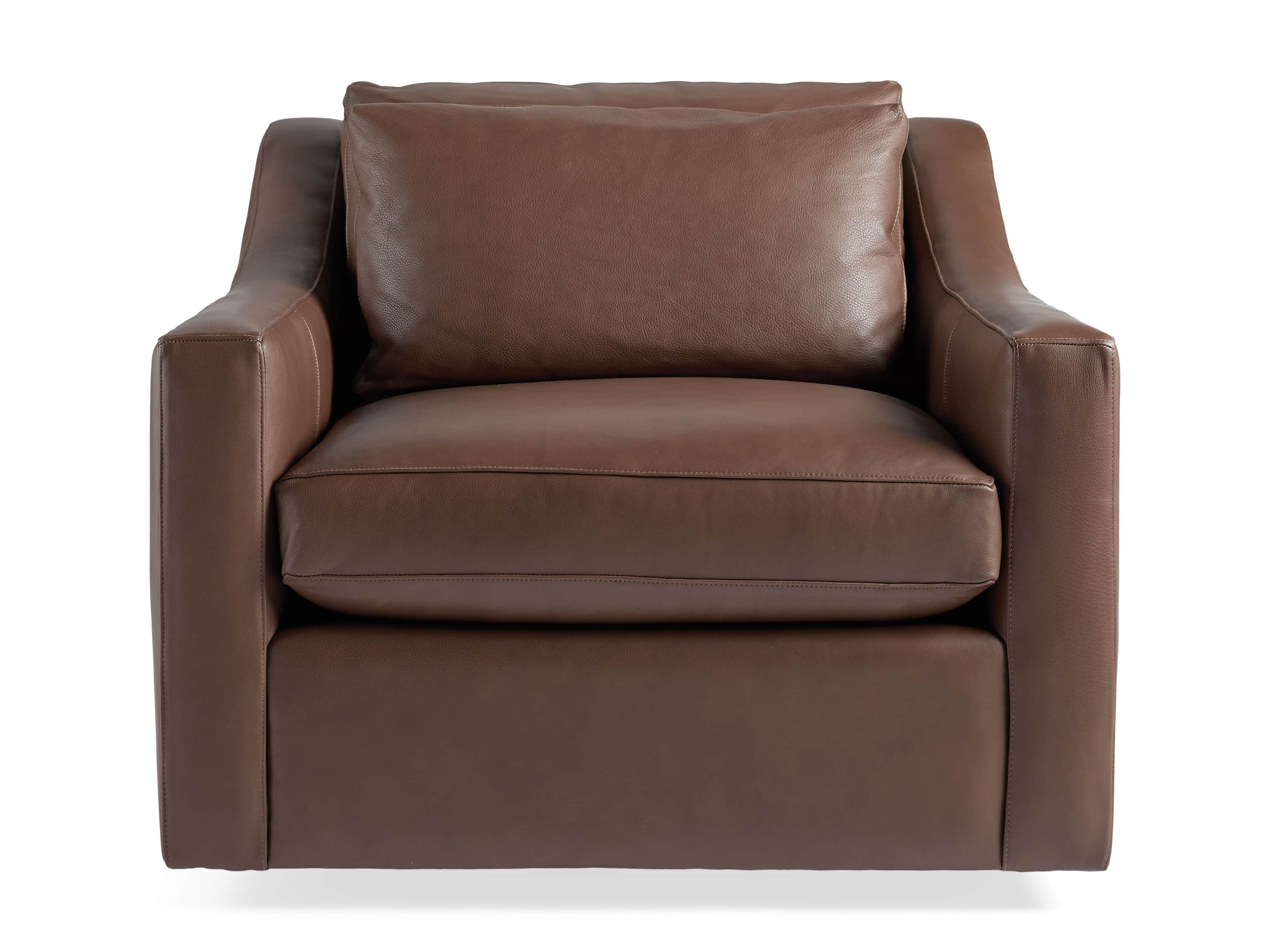 Ashby Leather 39" Swivel Chair, slide 6 of 7