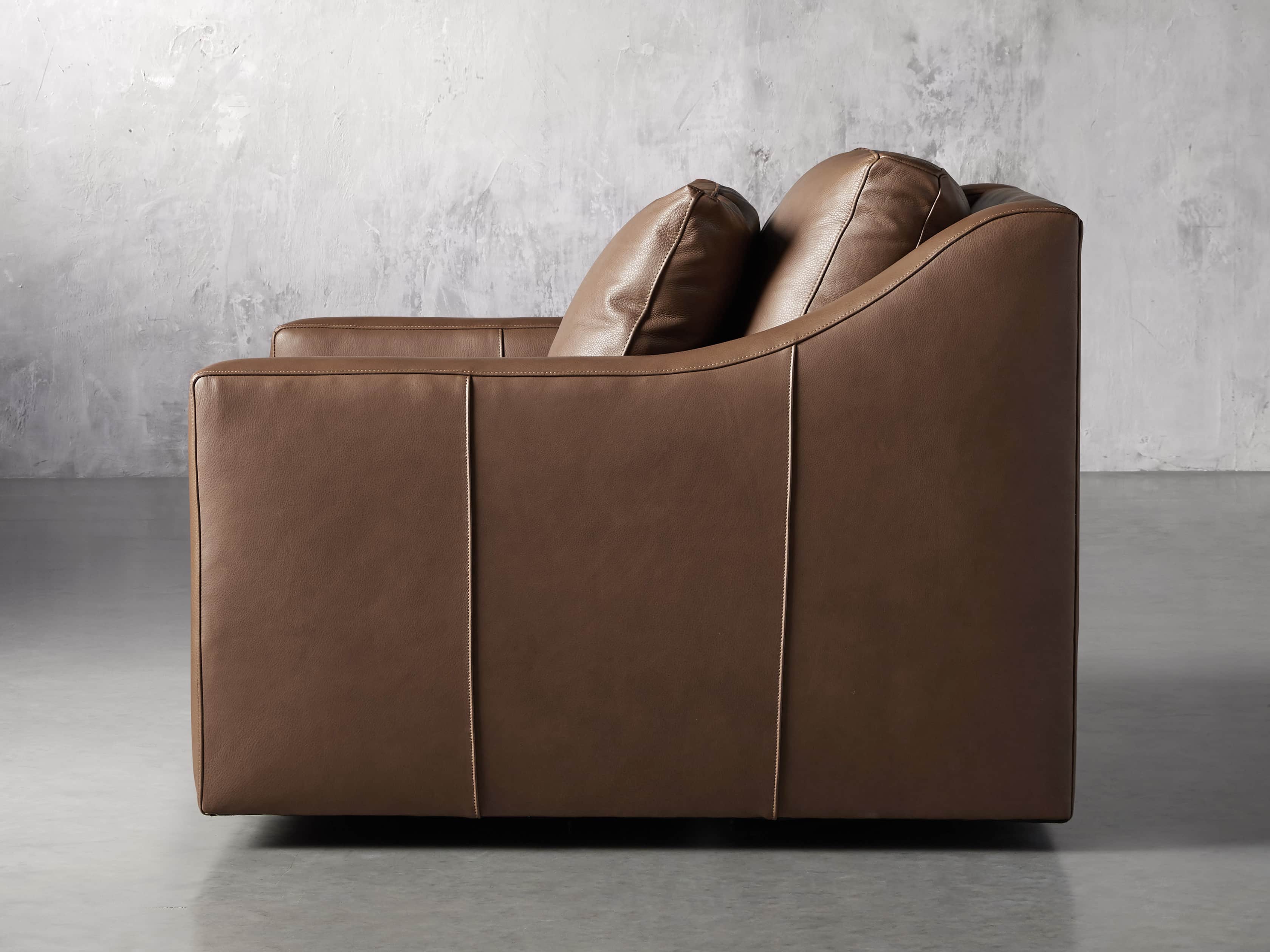 Ashby Leather 39" Swivel Chair, slide 3 of 7