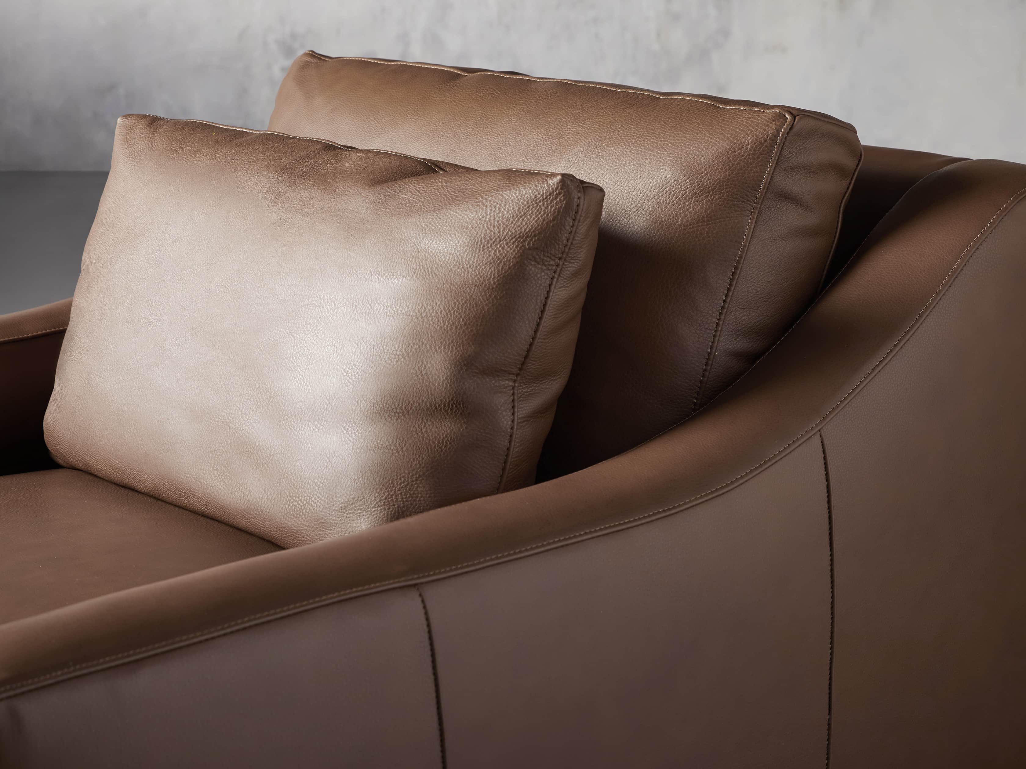 Ashby Leather Swivel Chair Arhaus