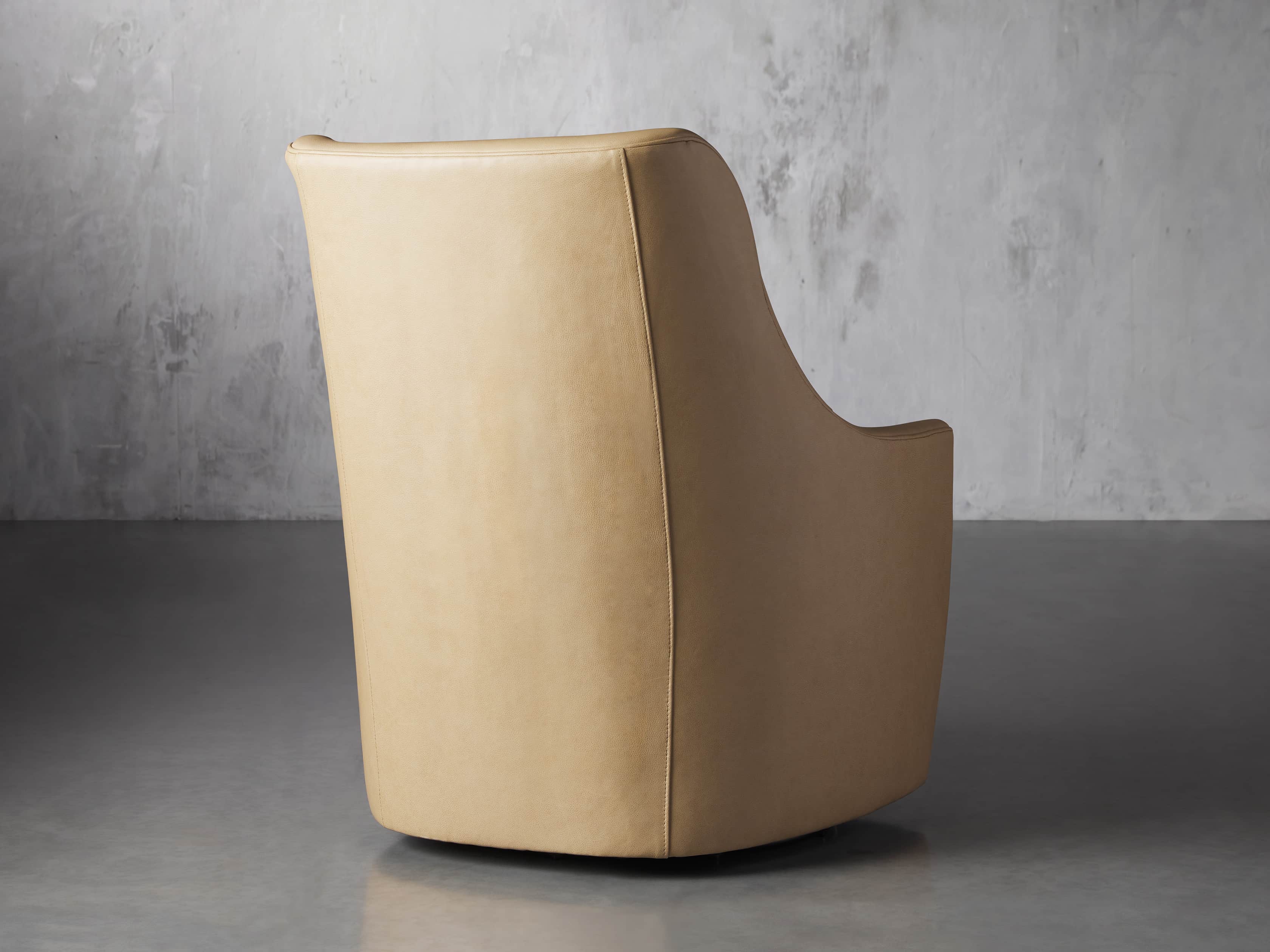 Cole Leather 31" Swivel Chair, slide 5 of 9
