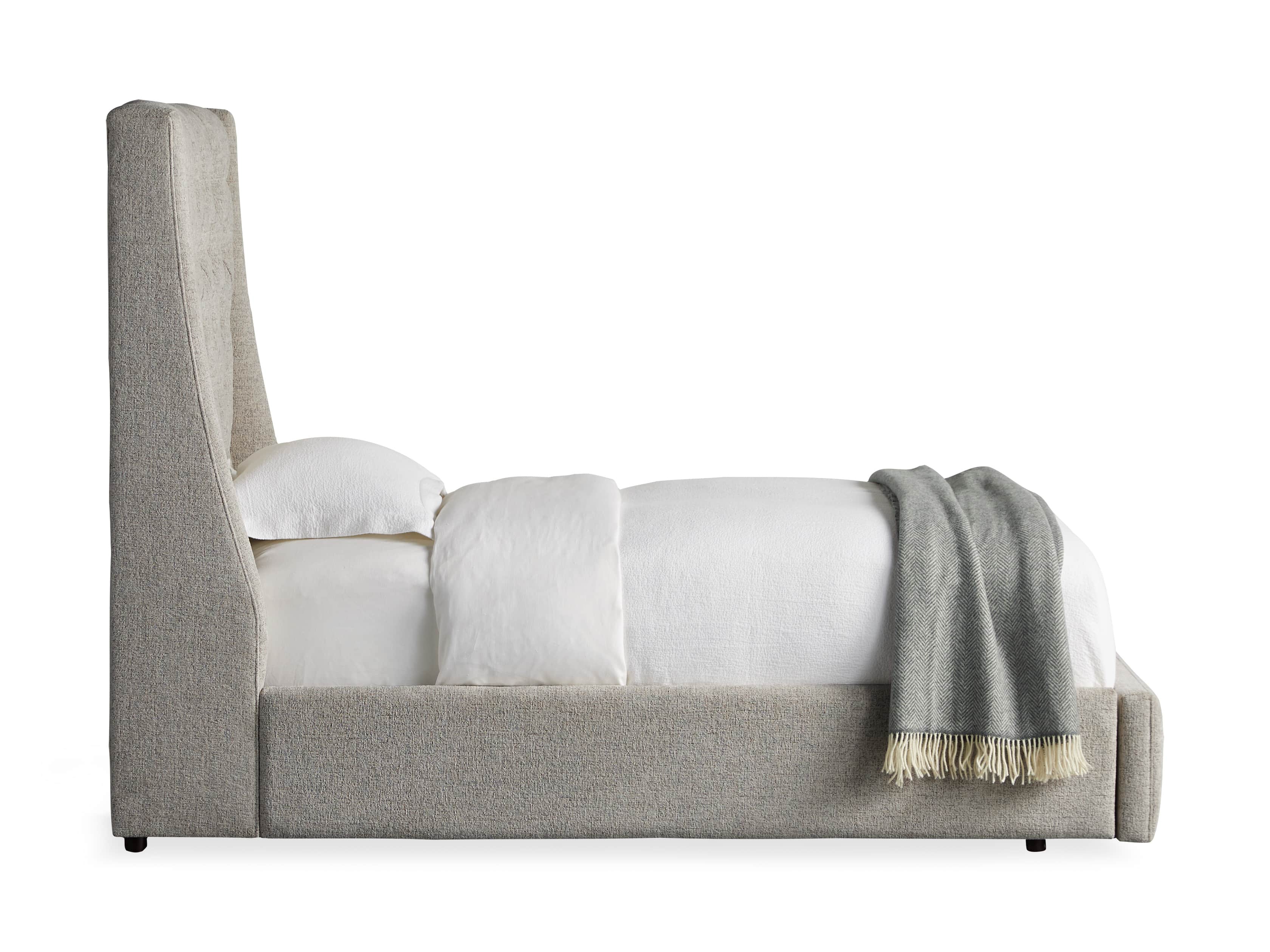 Devereaux Upholstered 62" Twin Storage Bed in Plush Linen, slide 10 of 10